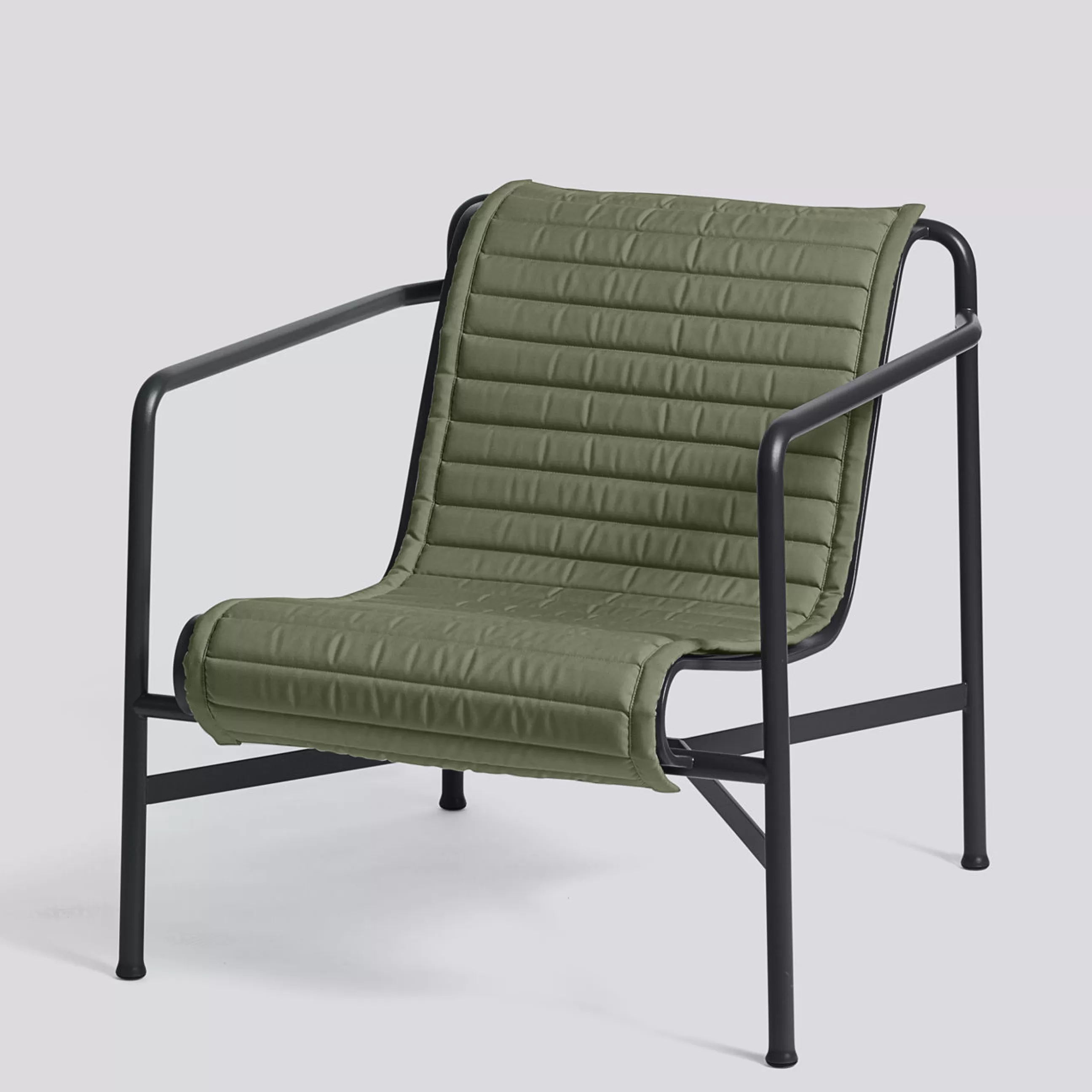Poufs Coussins Tapis D'extérieur>Hay Coussin  Tissu Vert Integral / Pour Fauteuil Bas Palissade Avec Dossier Bas - Vert Olive