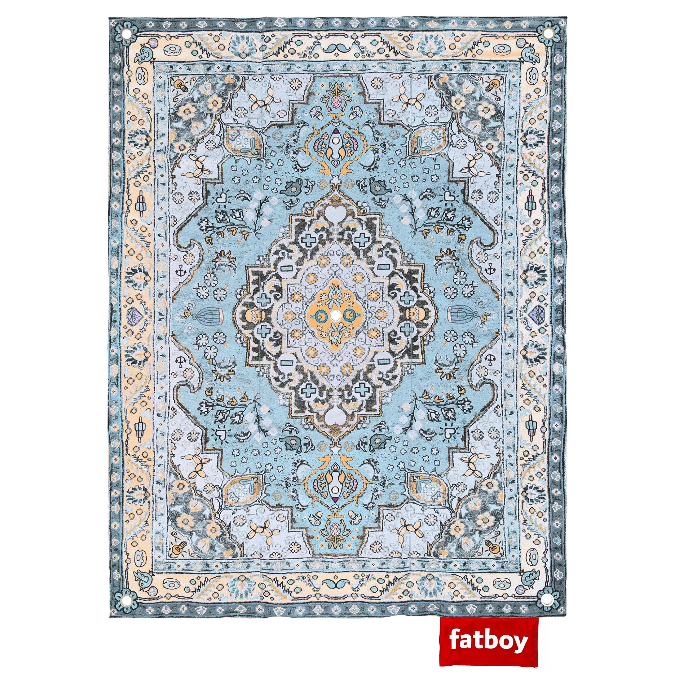 Jeux Et Loisirs>Fatboy Couverture De Pique-Nique Picnic Lounge Tissu / 210 X 280 Cm - Rembourre - Bleu