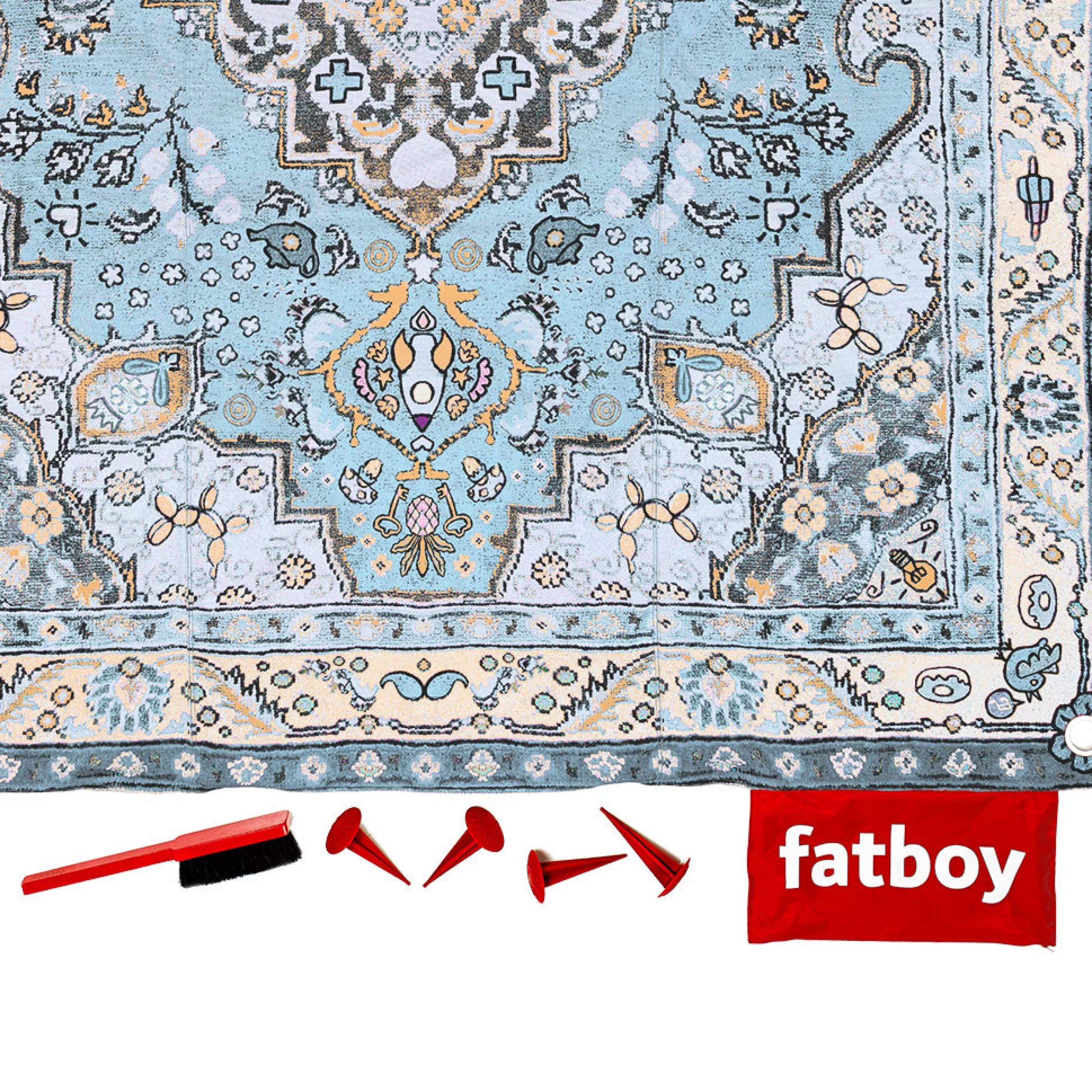 Jeux Et Loisirs>Fatboy Couverture De Pique-Nique Picnic Lounge Tissu / 210 X 280 Cm - Rembourre - Bleu