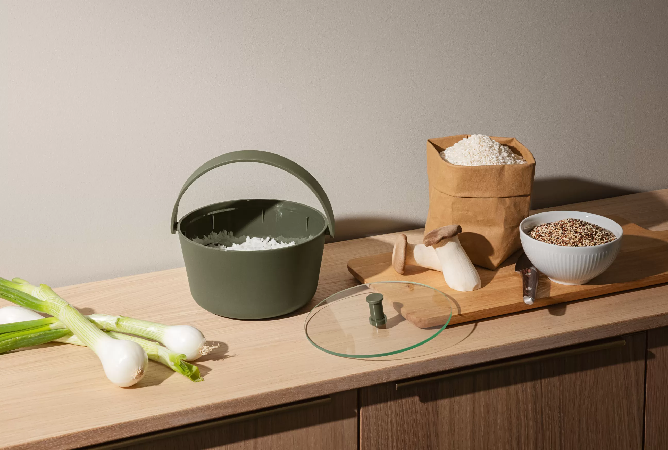 Ustensiles De Cuisines>Eva Solo Cuiseur A Riz Green Tool Plastique Vert / Pour Four Micro-Ondes - Vert Kaki