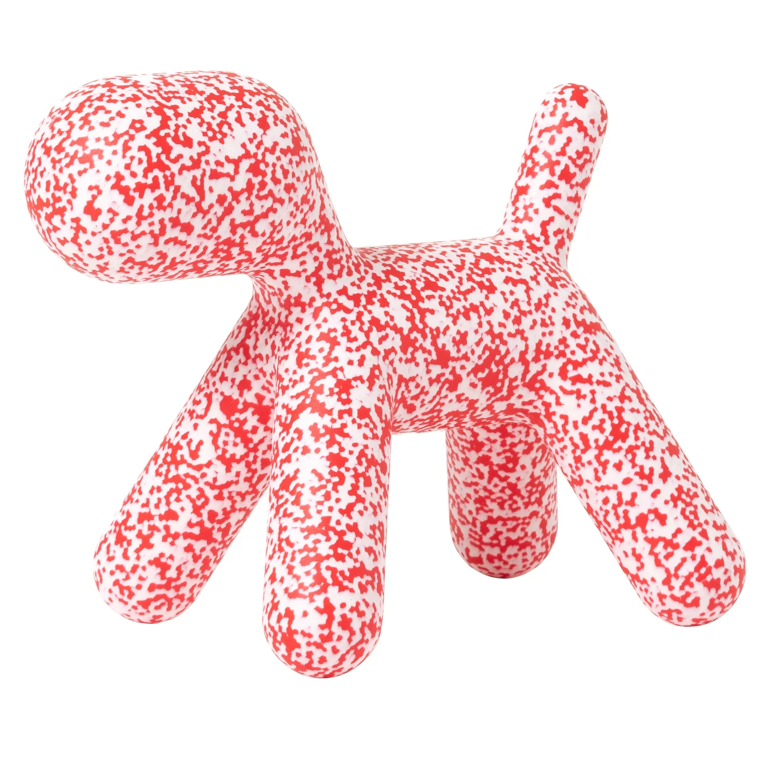 Déco Et Accessoires De Jardin>Magis Décoration Puppy Medium Plastique / L 56 Cm - Edition Limitee Noel 2022 - Rouge