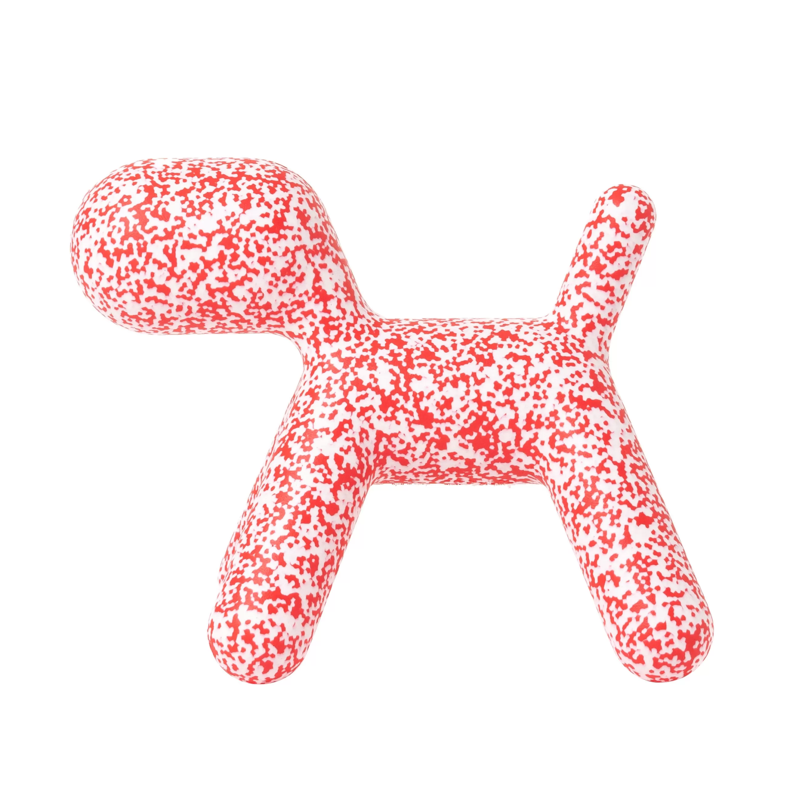 Déco Et Accessoires De Jardin>Magis Décoration Puppy Medium Plastique / L 56 Cm - Edition Limitee Noel 2022 - Rouge