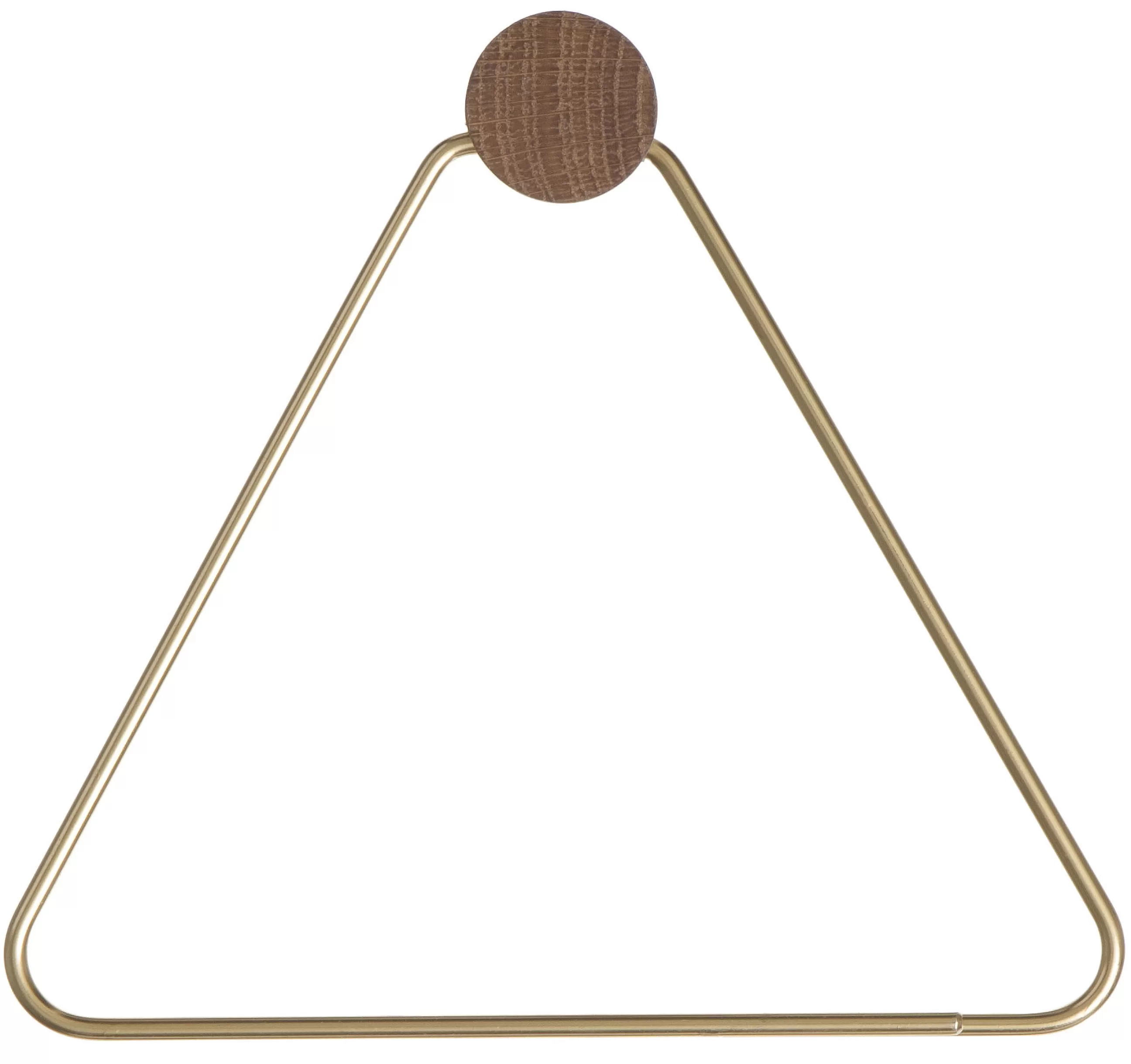Accessoires Salle De Bains>Ferm Living Derouleur De Papier Toilette Brass Bois Or Bois Naturel Metal - Bois Naturel - Laiton