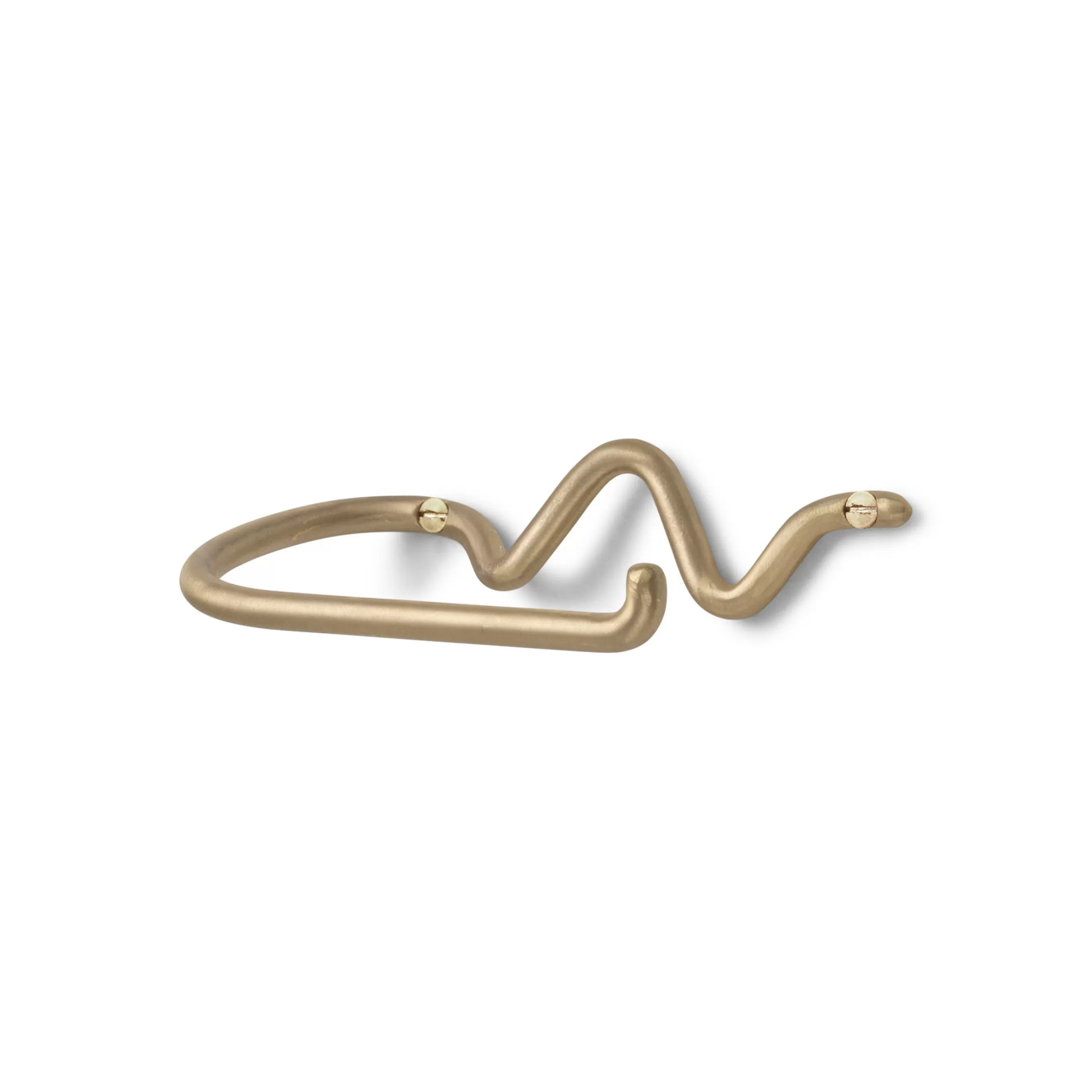 Accessoires Salle De Bains>Ferm Living Derouleur De Papier Toilette Curvature Or Metal / - Laiton Mat