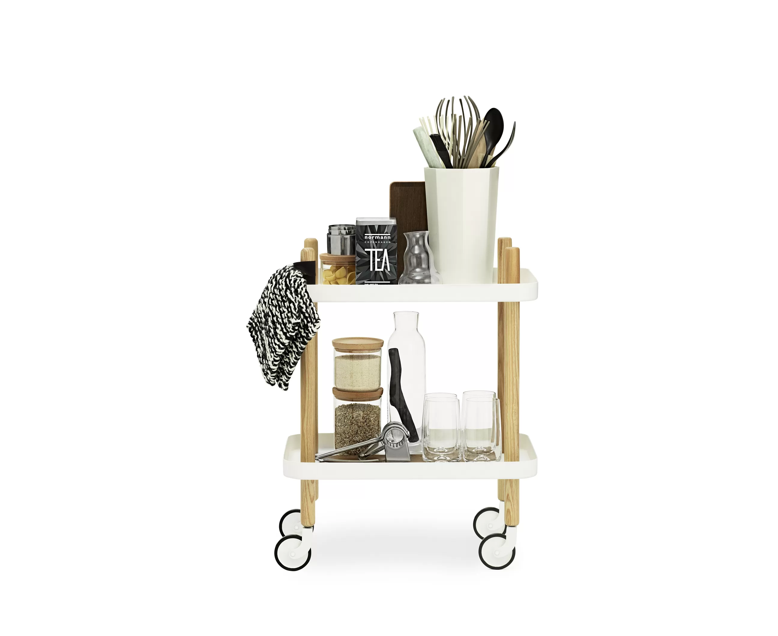 Compléments D'Ameublement>Normann Copenhagen Desserte Block Metal/ 50 X 35 Cm - Blanc