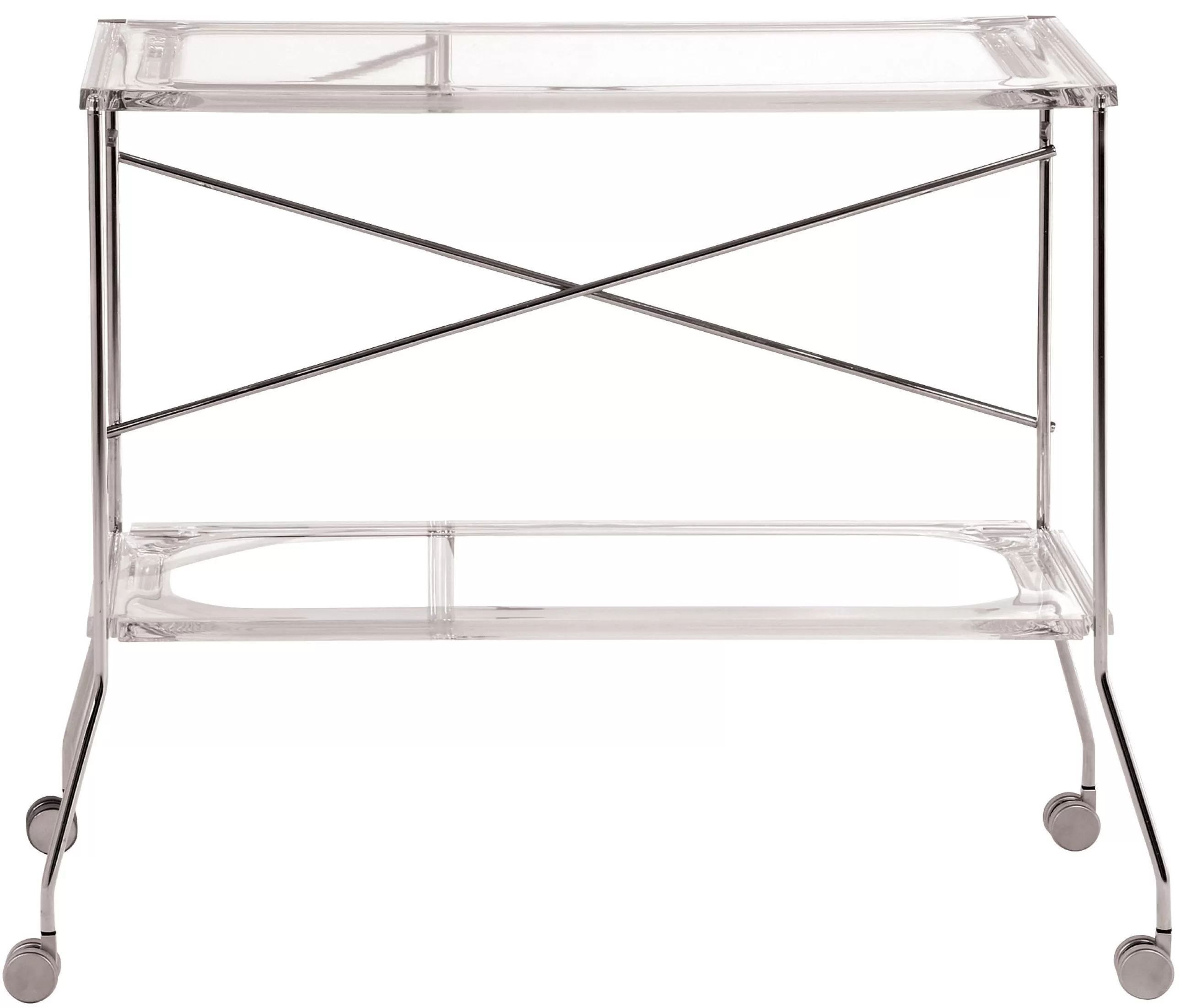 Compléments D'Ameublement>Kartell Desserte Flip Plastique Transparent - Cristal