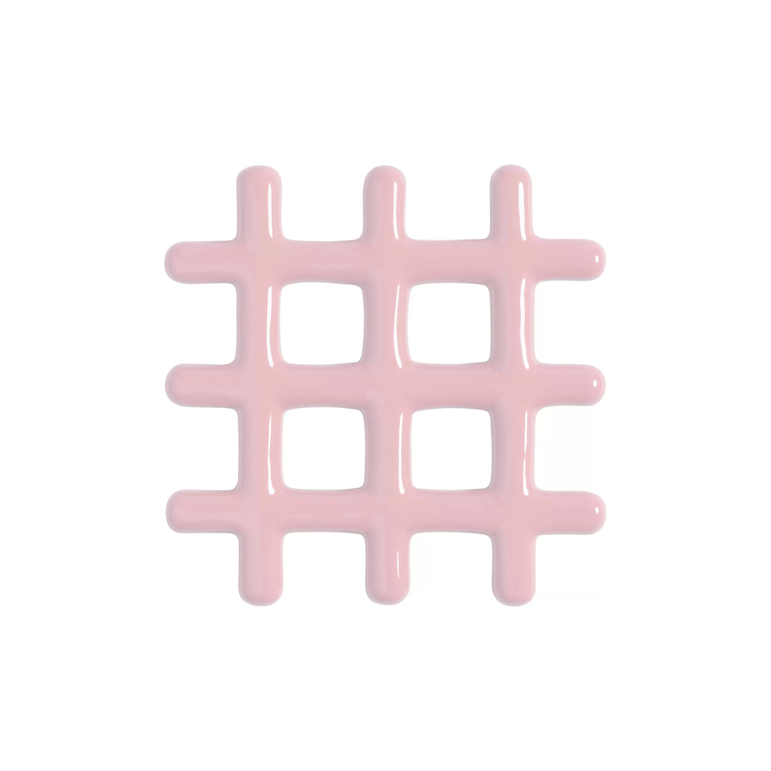 Terrasses Et Balcons>& klevering Dessous De Plat Grid Ceramique/ 19 X 19 Cm - Gres - Rose