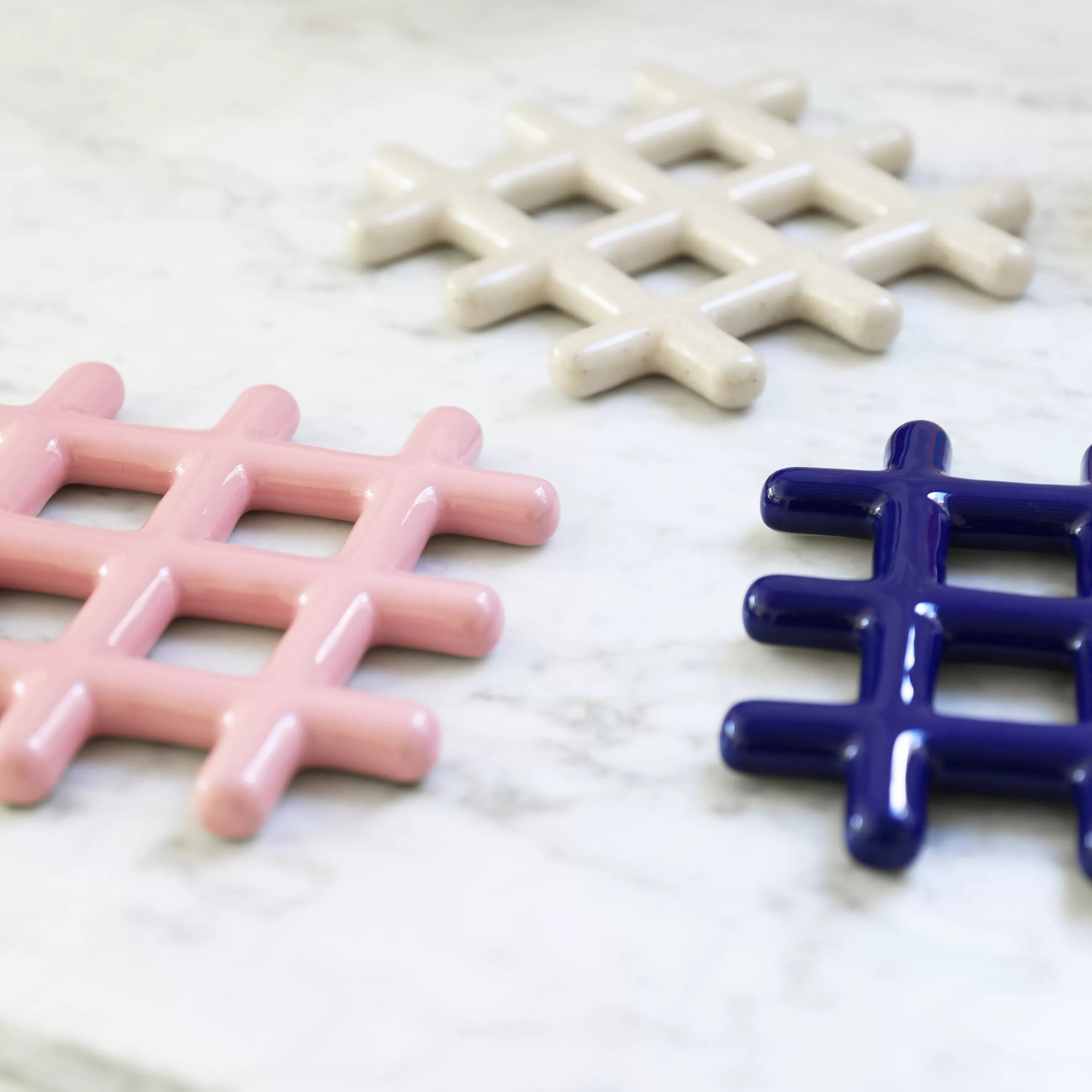 Terrasses Et Balcons>& klevering Dessous De Plat Grid Ceramique/ 19 X 19 Cm - Gres - Rose