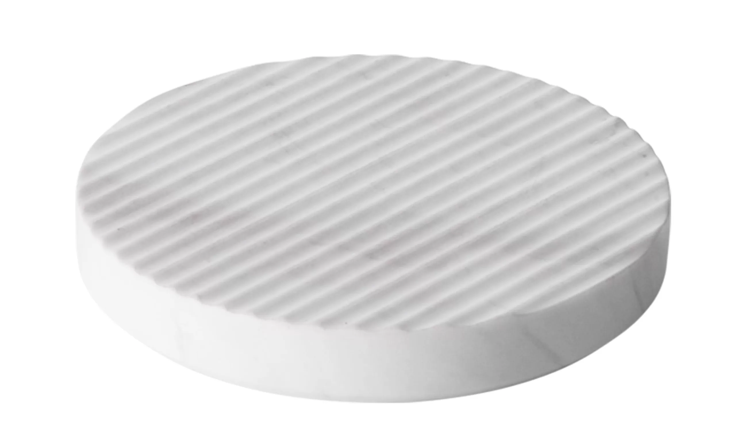 Dessous De Plat>Muuto Dessous De Plat Groove Pierre/ Small O 16 Cm - Marbre - Blanc