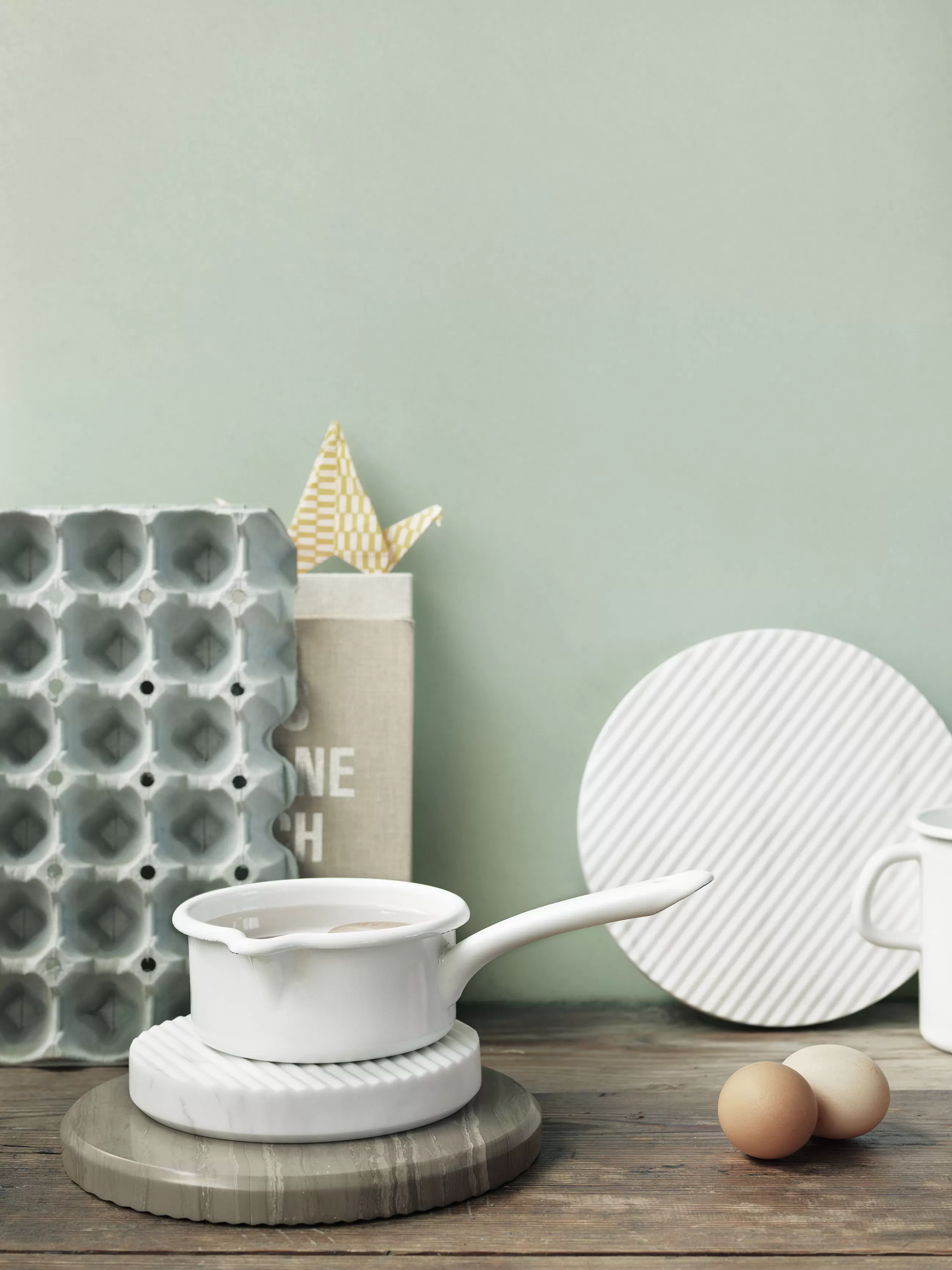 Dessous De Plat>Muuto Dessous De Plat Groove Pierre/ Small O 16 Cm - Marbre - Blanc