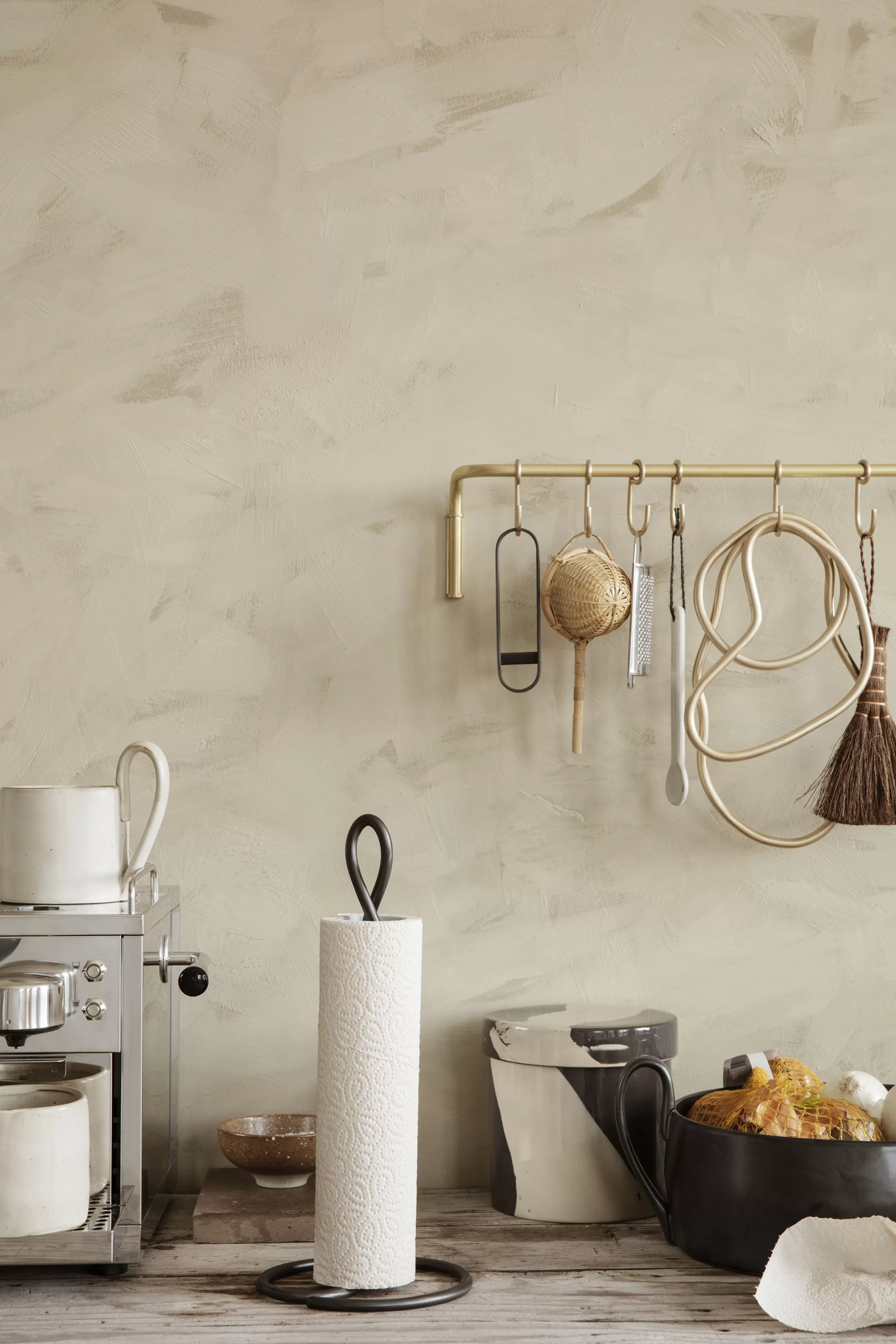 Dessous De Plat>Ferm Living Dessous De Plat Merge Ceramique Marron / Ceramique - Fait Main En Italie - Moka