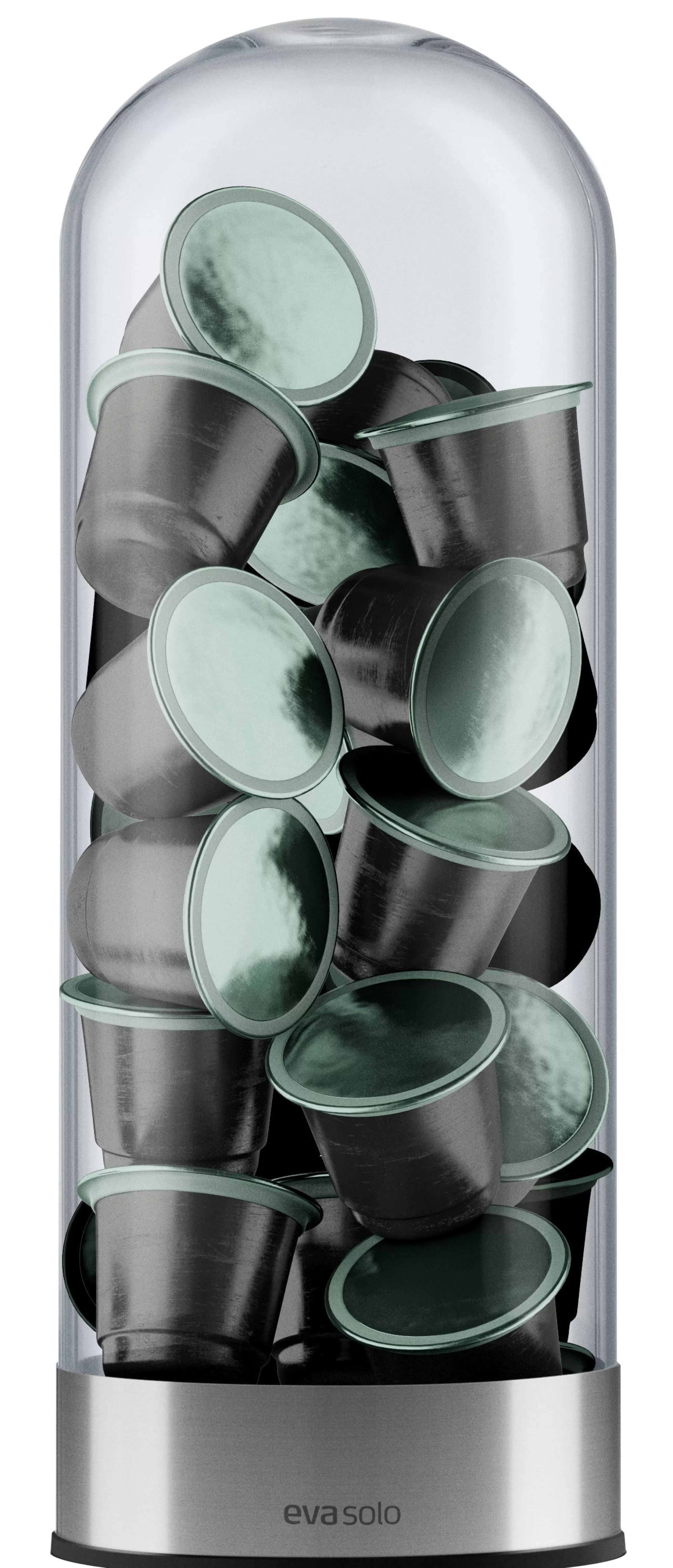 Accessoires Cuisine>Eva Solo Distributeur De Capsules De Cafe  Verre Transparent - Metal Chrome - Transparent