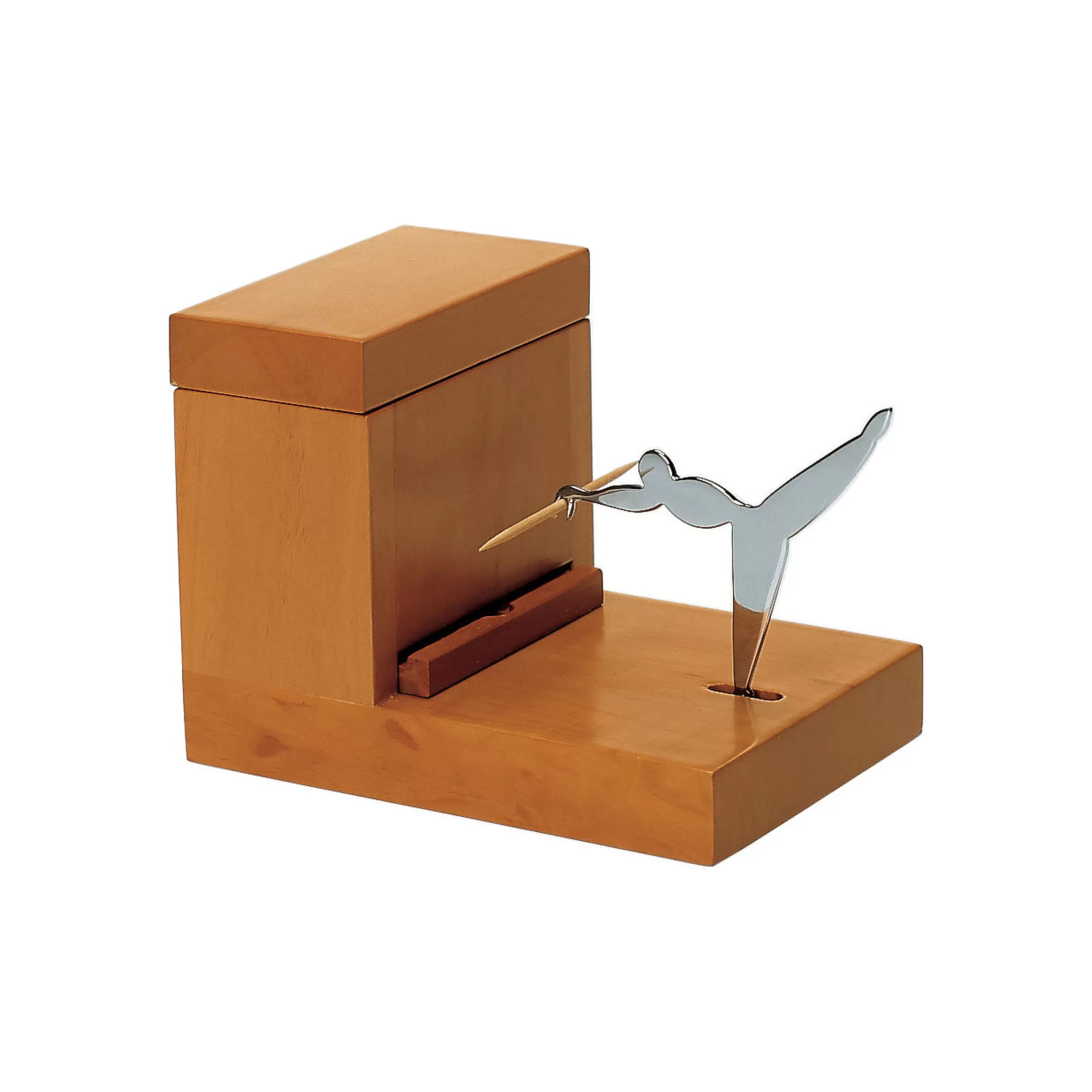 Accessoires Cuisine>Alessi Distributeur De Cure-Dents  Bois Naturel / 100 Values Collection - Acier - Bois Naturel