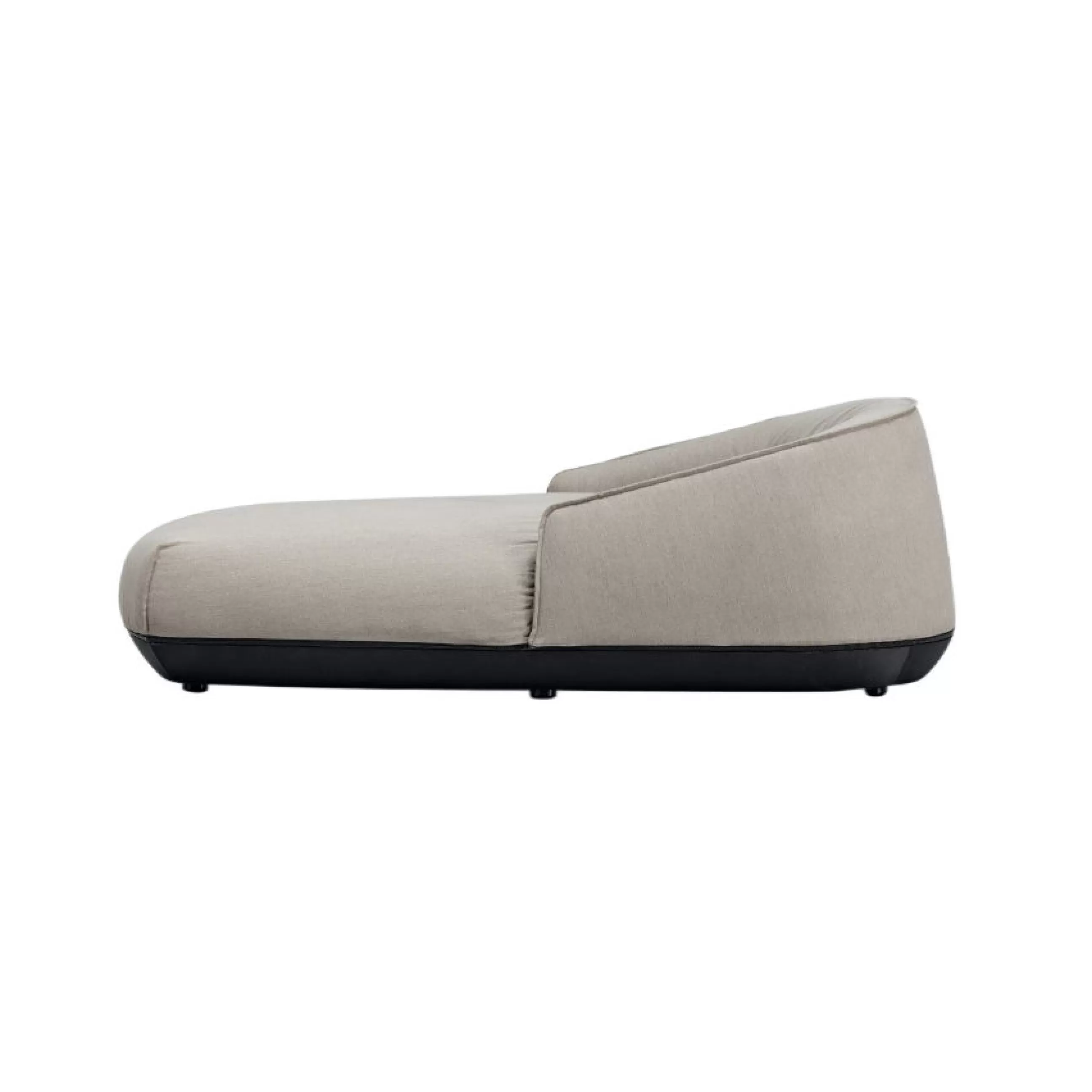 Bains De Soleil Chaises Longues Et Hamacs>Kristalia Dormeuse Exterieur Brioni Outdoor Tissu/ L 101 X P 183 Cm - Rembourre - Gris - Noir