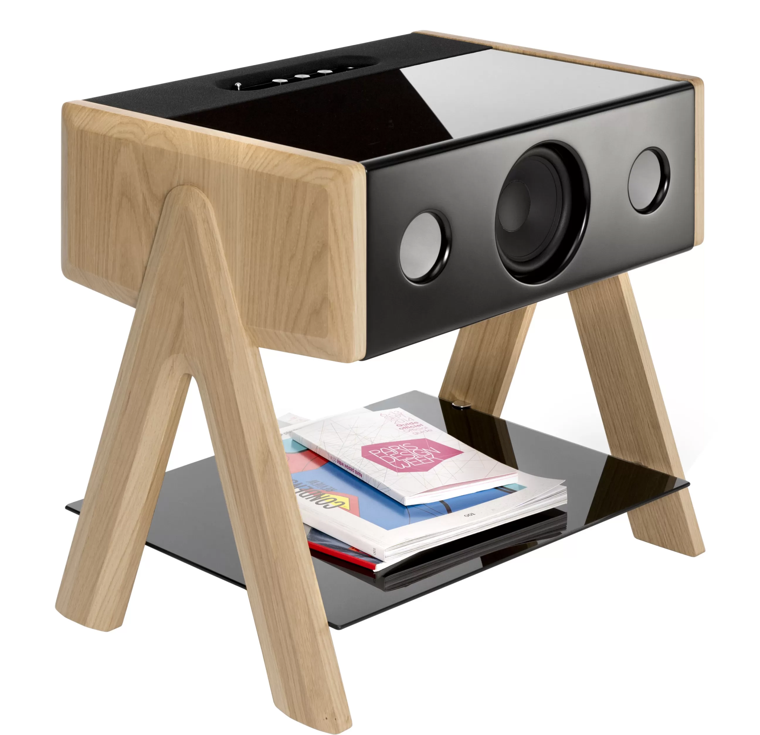 Enceintes Audio Son>La Boite Concept Enceinte Bluetooth Cube Bois Naturel / Thruster 2.1 - Chene