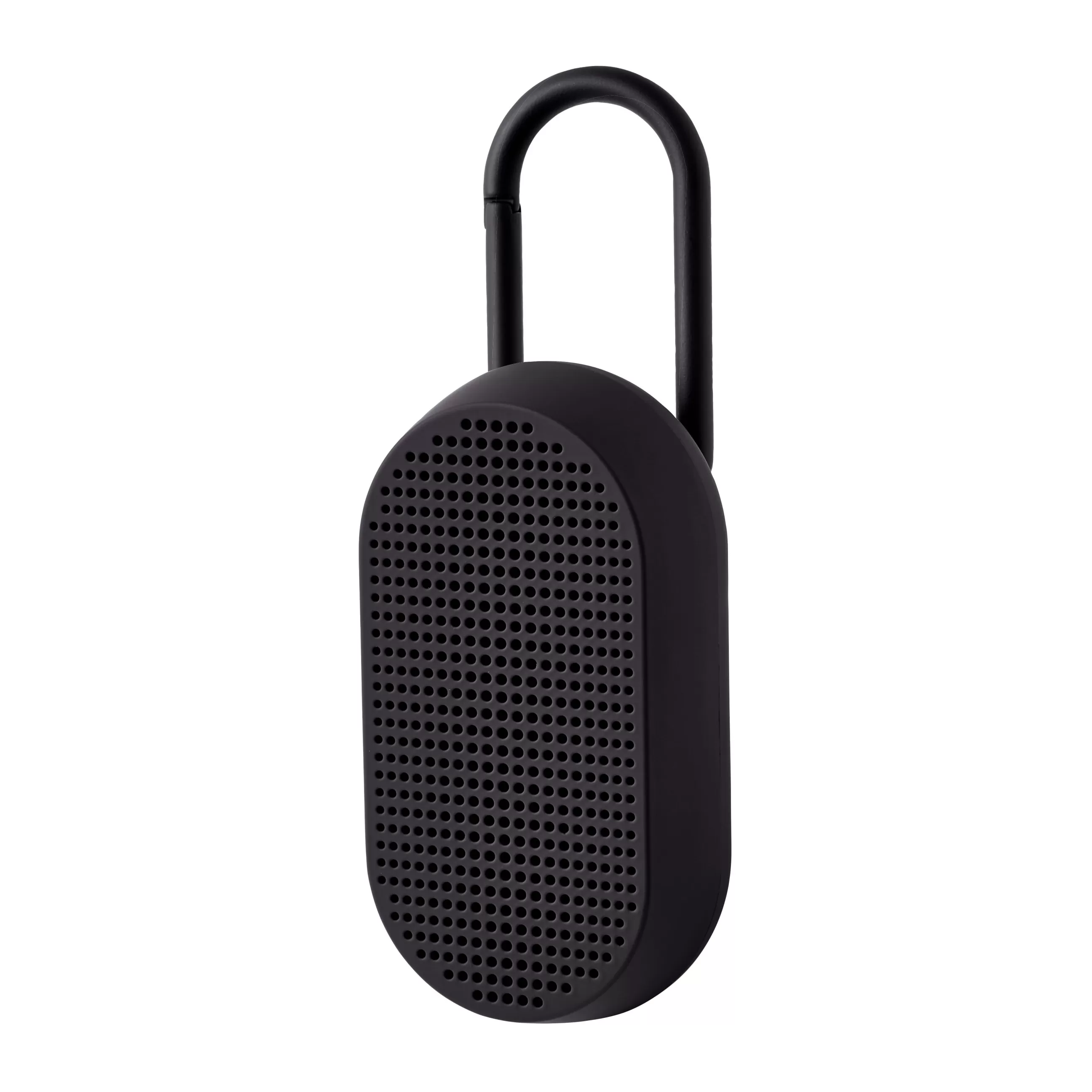 Enceintes Audio Son>Lexon Enceinte Bluetooth Mino T - 5W Plastique Noir / Etanche - Mousqueton Integre / Station D'Accueil - Noir Mat