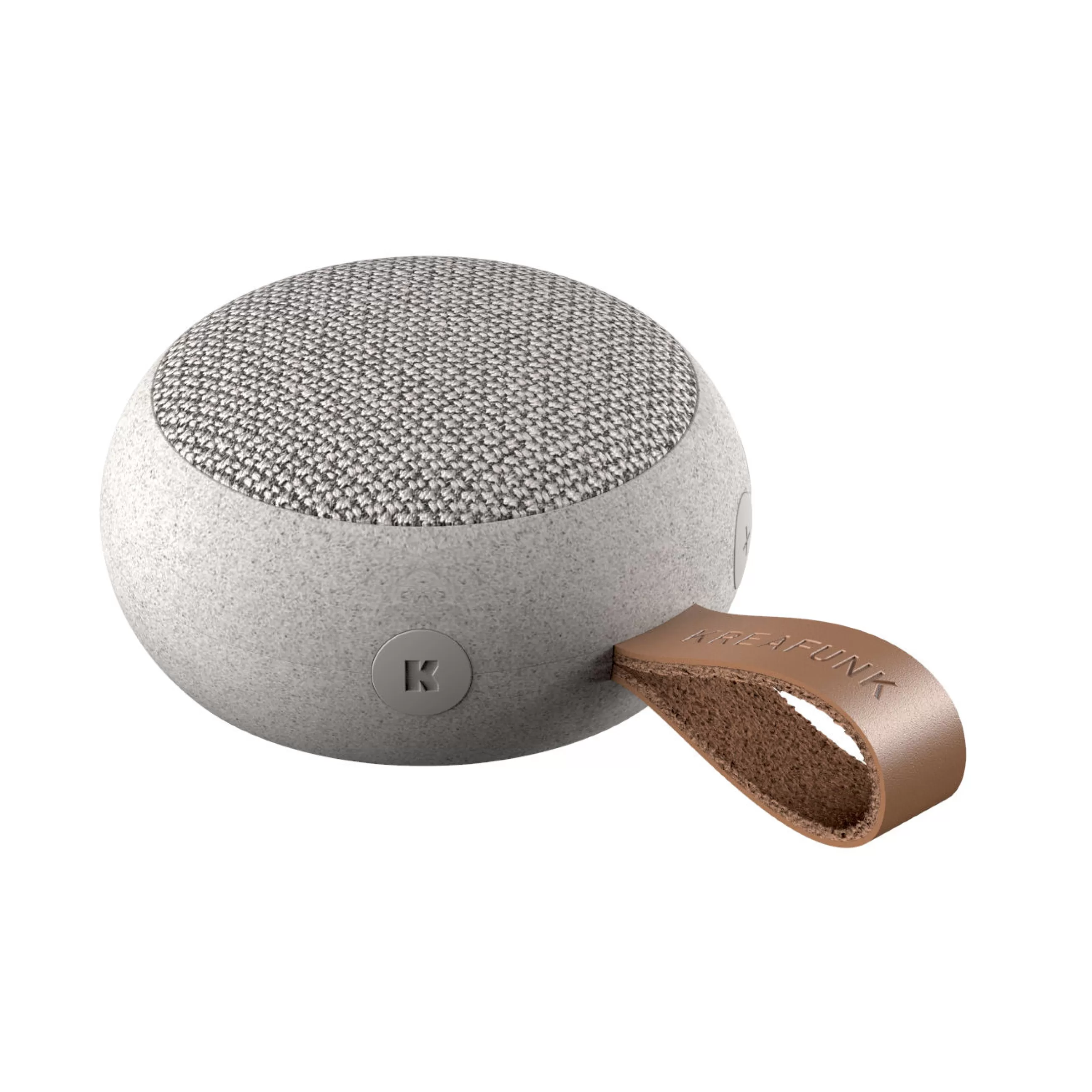 Enceintes Audio Son>Kreafunk Enceinte Bluetooth Portable Ago Care Plastique Gris / O 8 Cm - Gris Mouchete