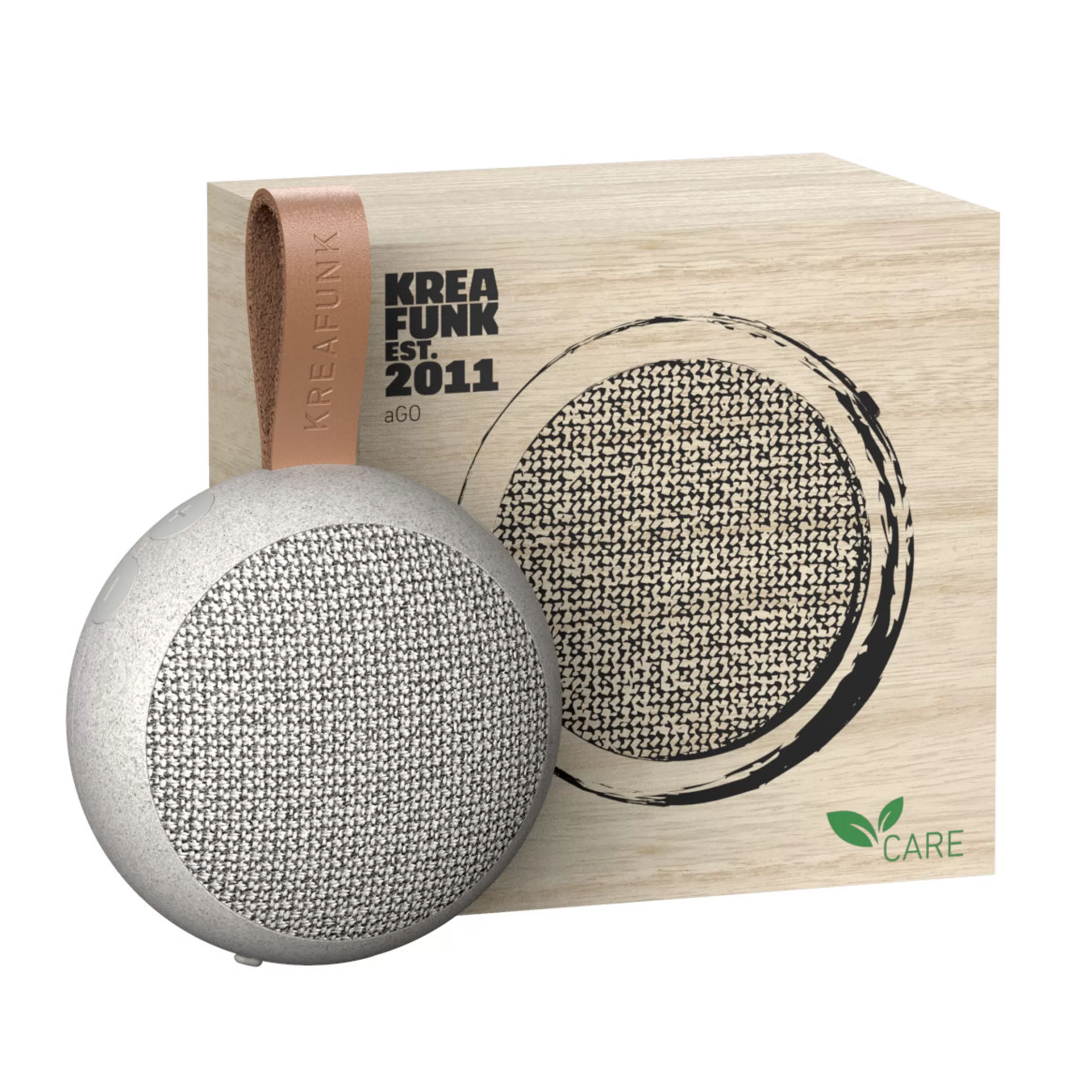 Enceintes Audio Son>Kreafunk Enceinte Bluetooth Portable Ago Care Plastique Gris / O 8 Cm - Gris Mouchete