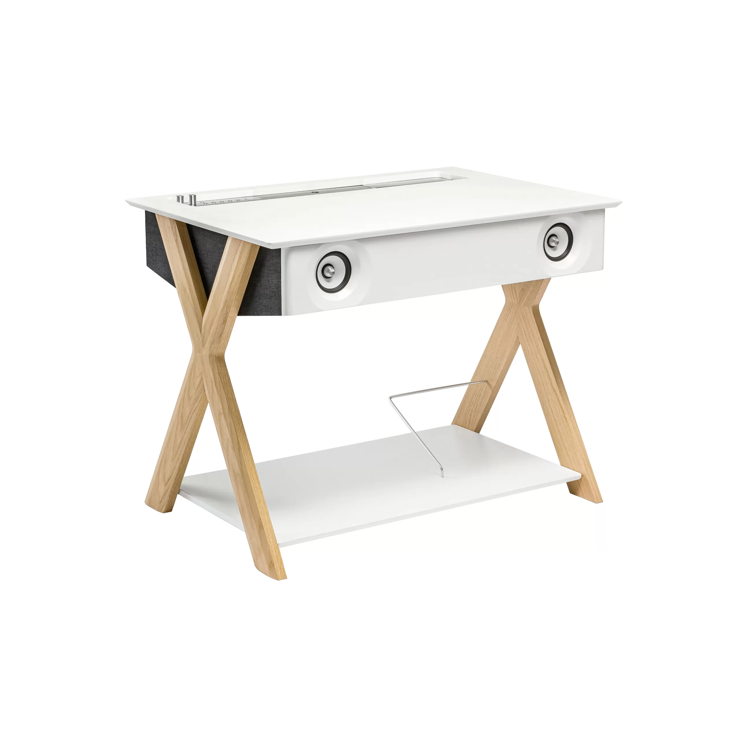 Enceintes Audio Son>La Boite Concept Enceinte Haute Fidelite Lx X Bois Naturel / L 76 X P 51,5 X H 57 Cm - Anthracite - Chene