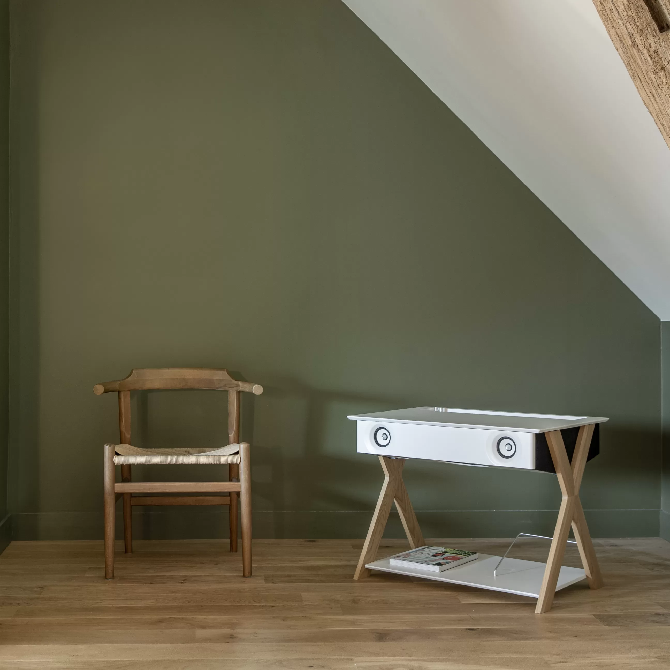 Enceintes Audio Son>La Boite Concept Enceinte Haute Fidelite Lx X Bois Naturel / L 76 X P 51,5 X H 57 Cm - Anthracite - Chene