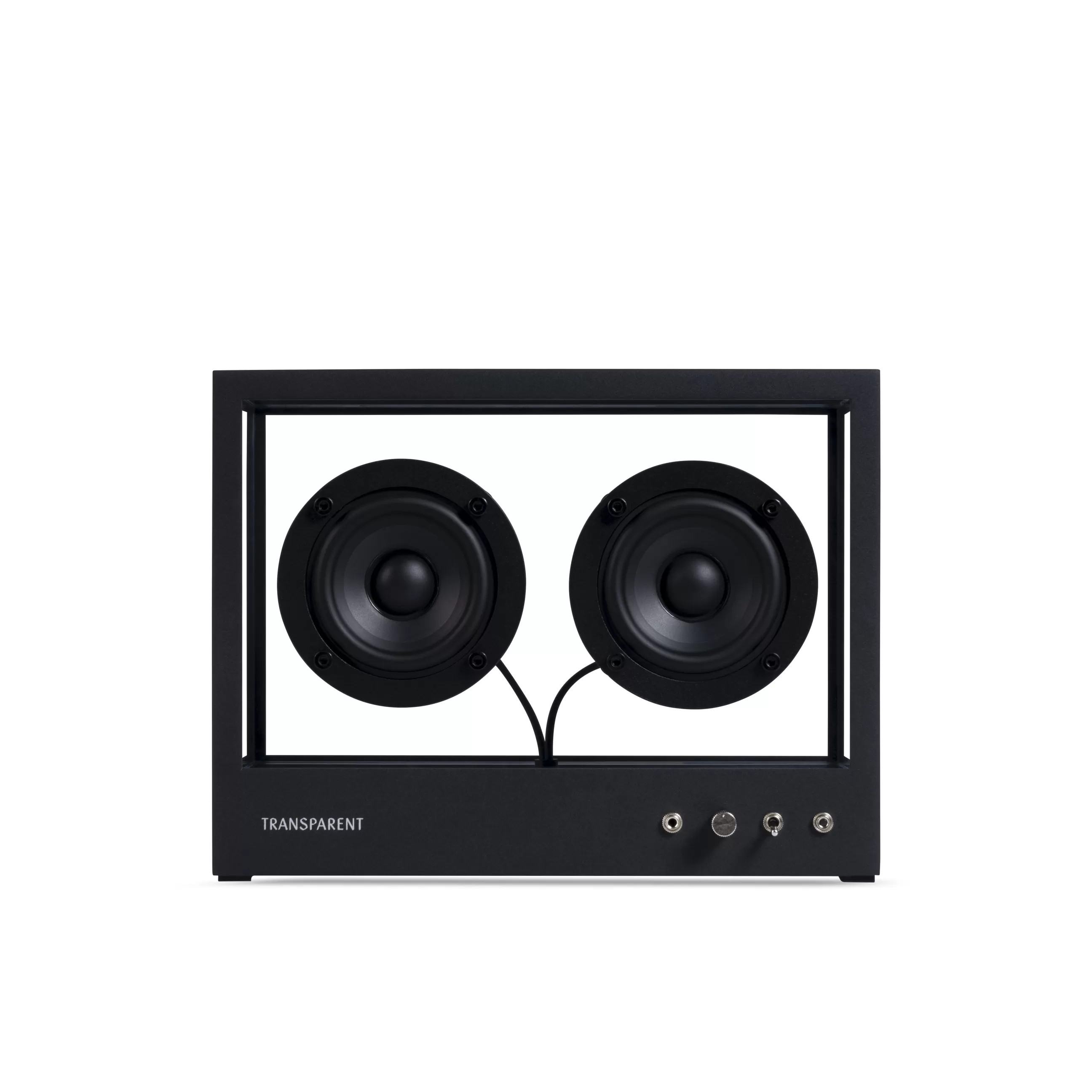 Enceintes Audio Son>Transparent Speaker Enceinte Small Verre Noir Transparent / L 26 X H 20 Cm - Verre Trempe - Noir - Transparent