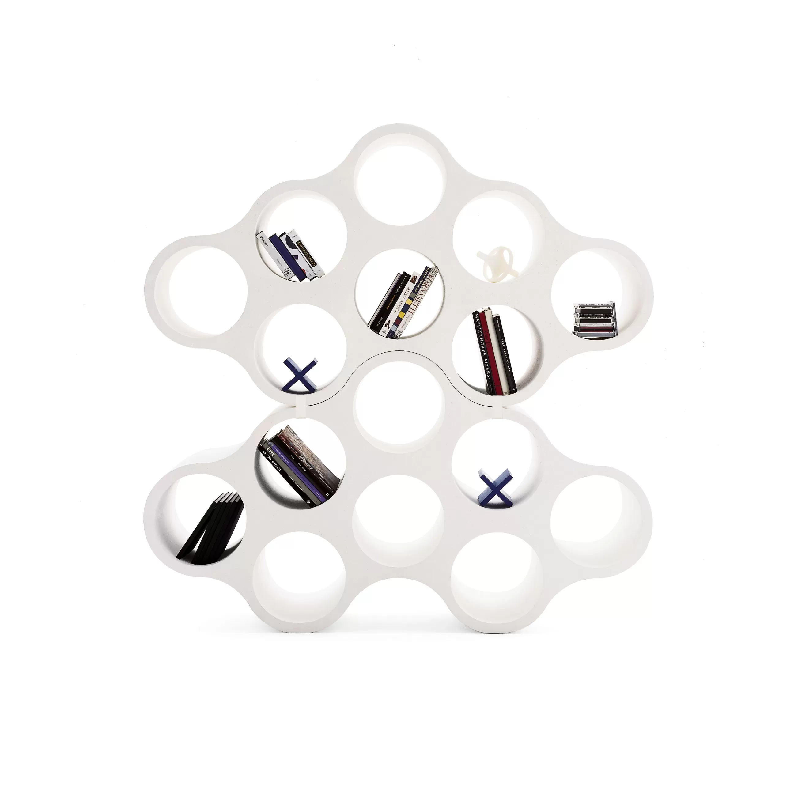 Déco Et Accessoires De Jardin>Cappellini Etagere Cloud Plastique/ Cloison - Bouroullec, 2004 - L 187,5 X P 44 X H 104 Cm - Blanc