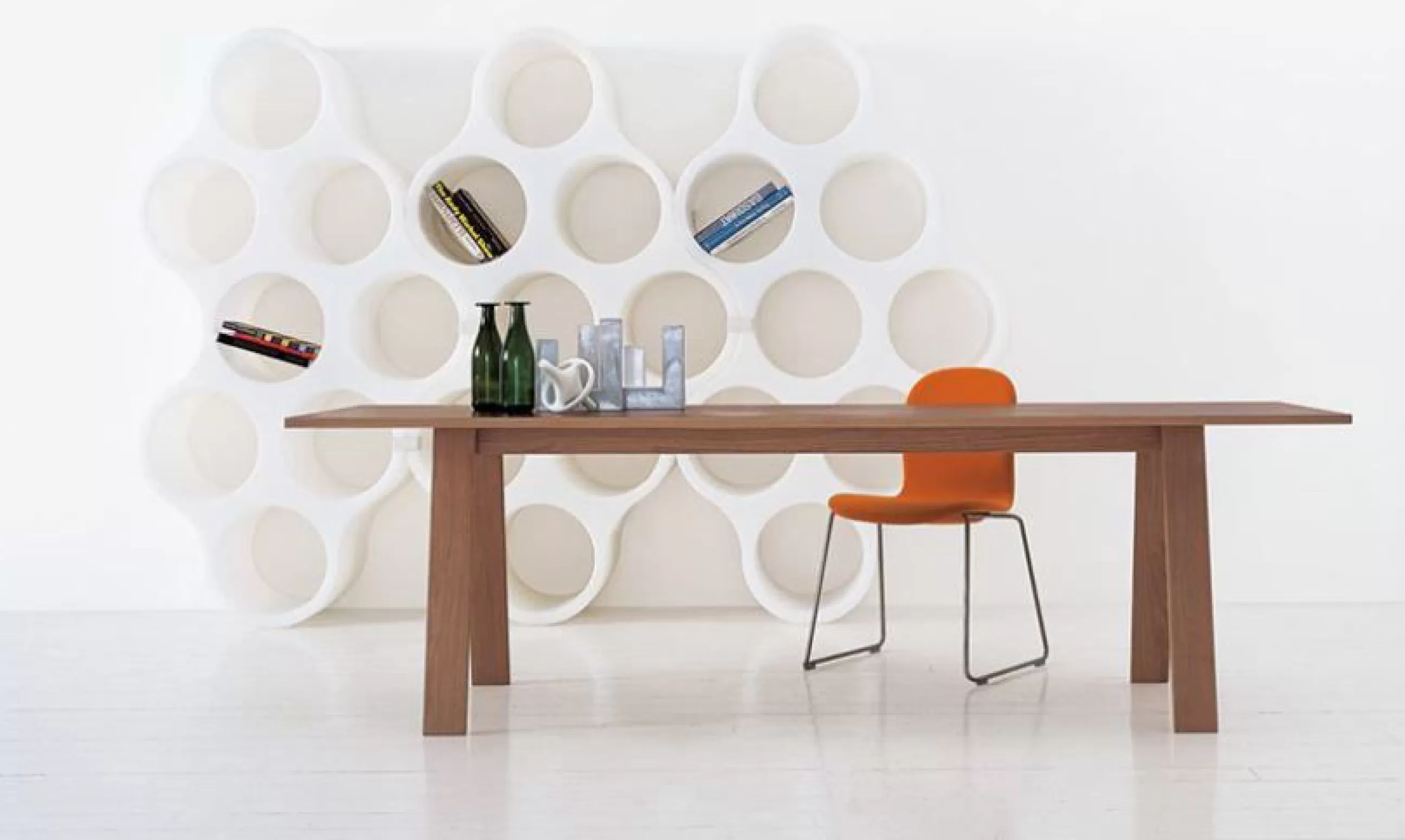 Déco Et Accessoires De Jardin>Cappellini Etagere Cloud Plastique/ Cloison - Bouroullec, 2004 - L 187,5 X P 44 X H 104 Cm - Blanc