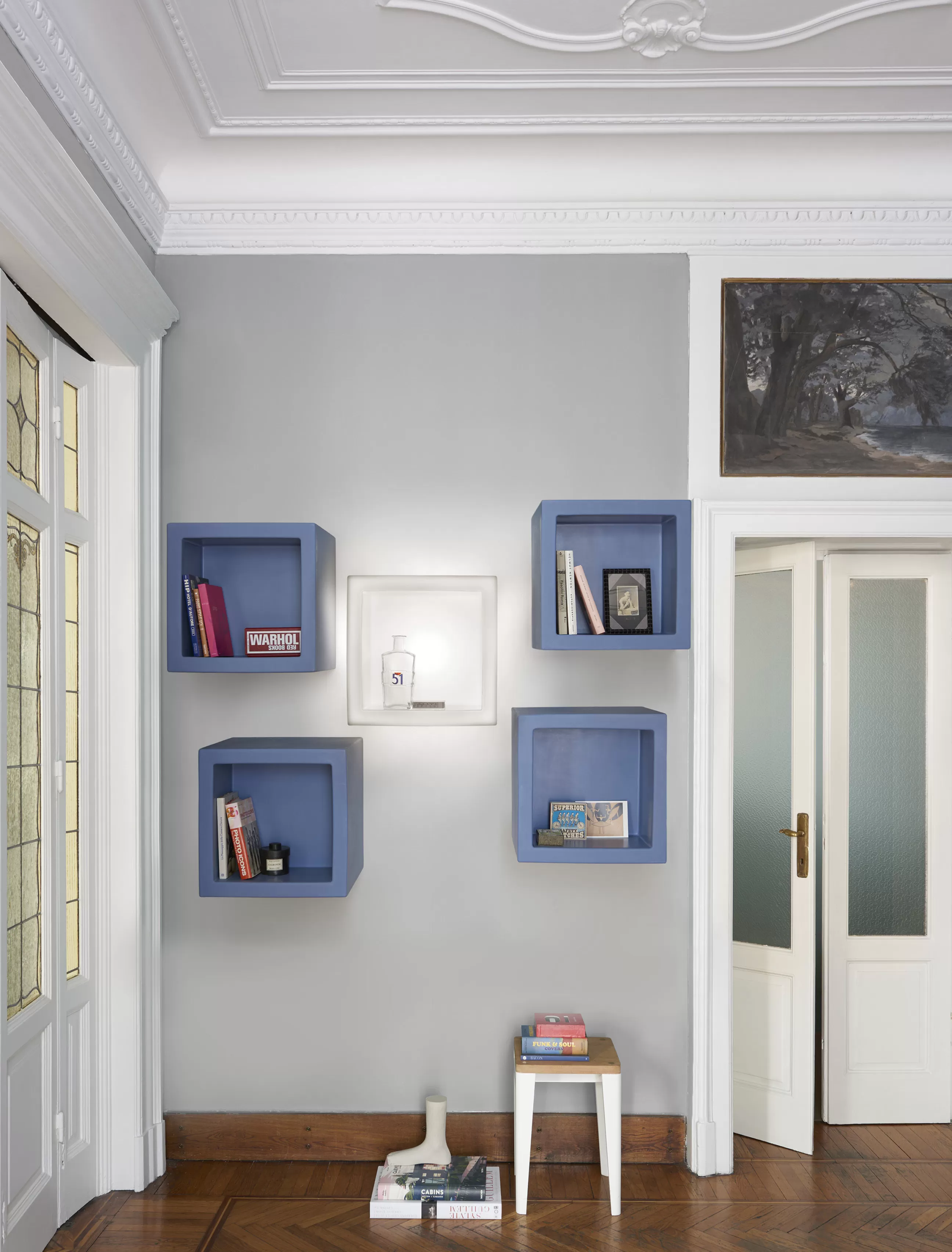 Mobilier Lumineux>Slide Etagere Lumineuse Open Cube Plastique Lumineux - Blanc
