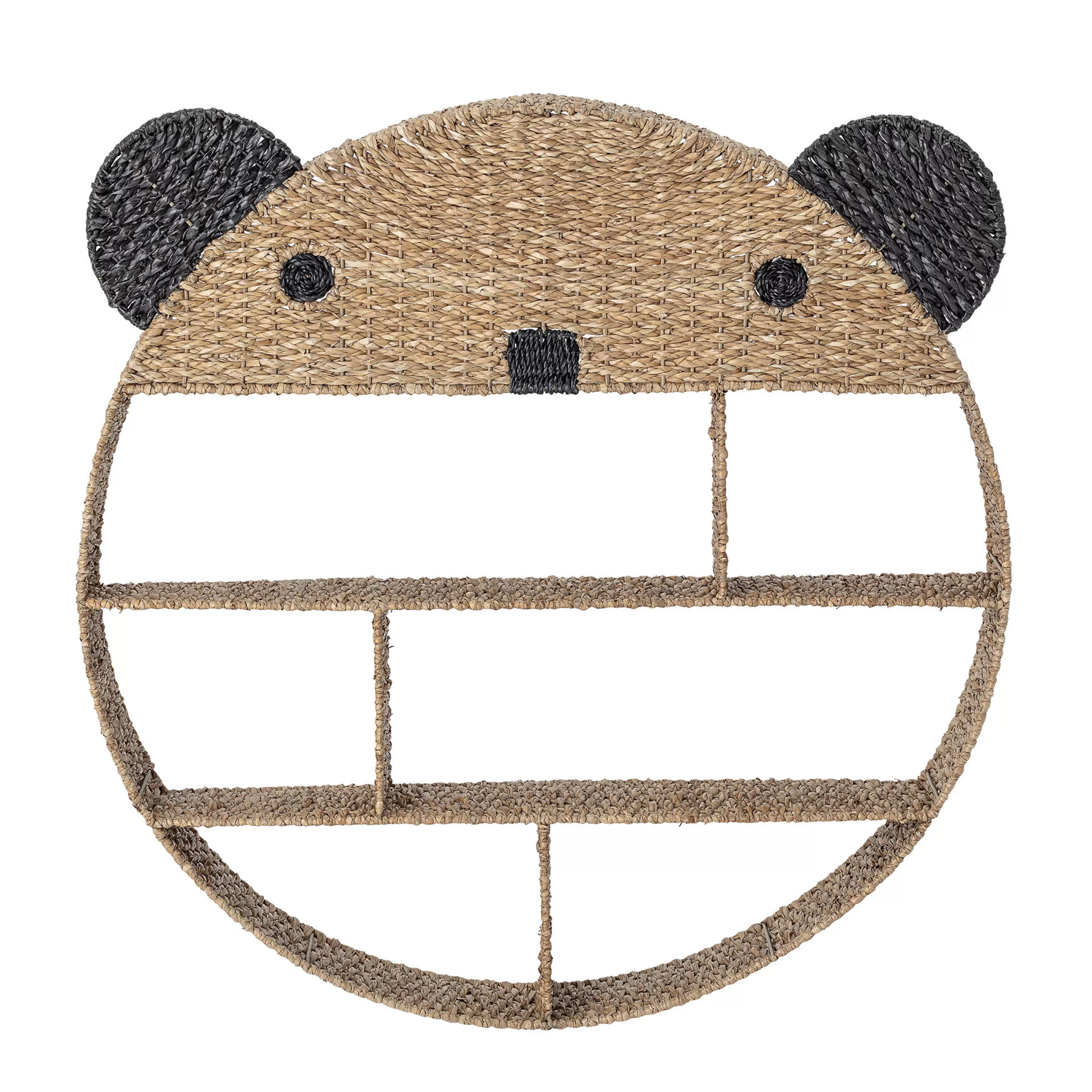 Mobilier Kids>Bloomingville Etagere Panda Fibre Vegetale Beige Bois Naturel / O 91 Cm - Naturel - Noir