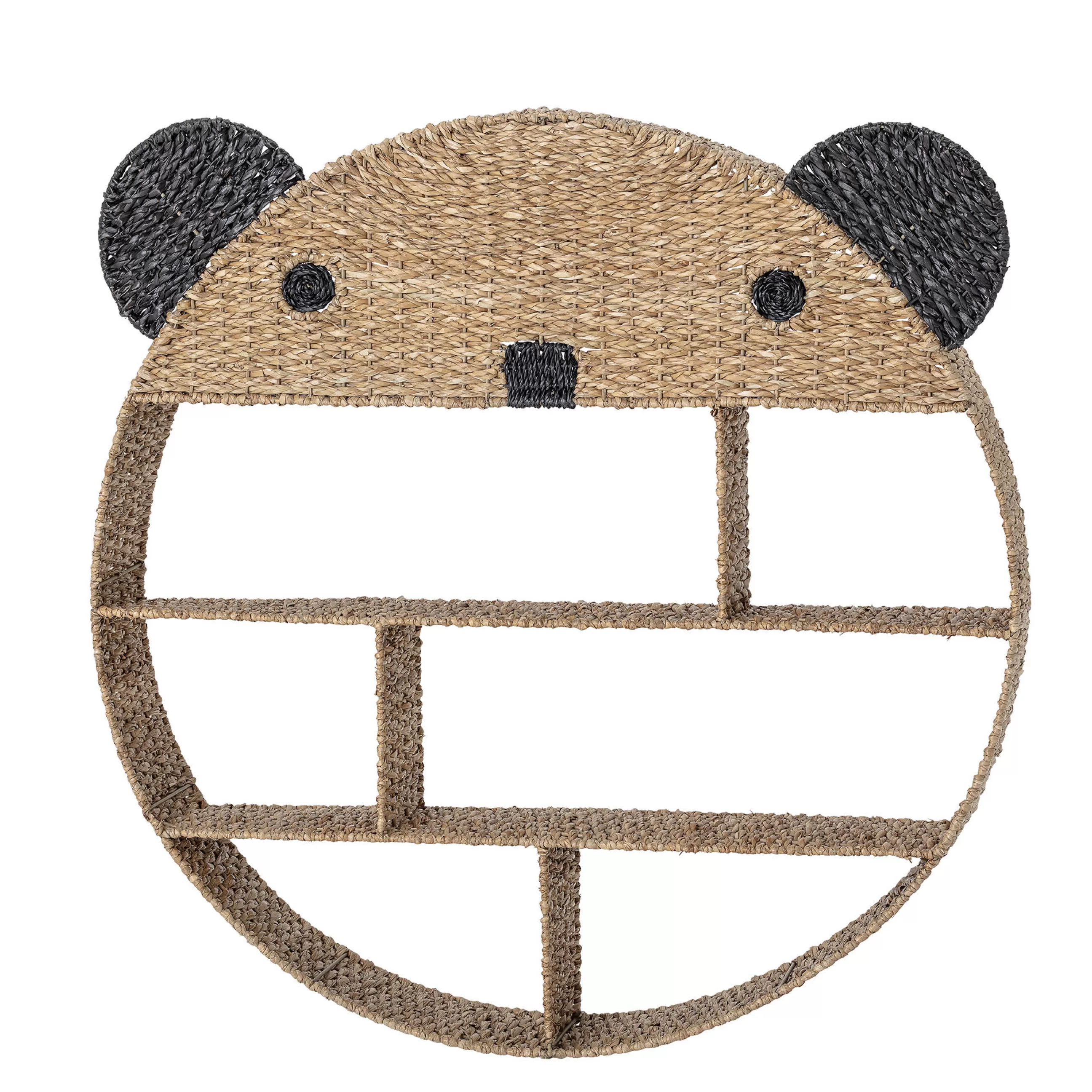 Mobilier Kids>Bloomingville Etagere Panda Fibre Vegetale Beige Bois Naturel / O 91 Cm - Naturel - Noir