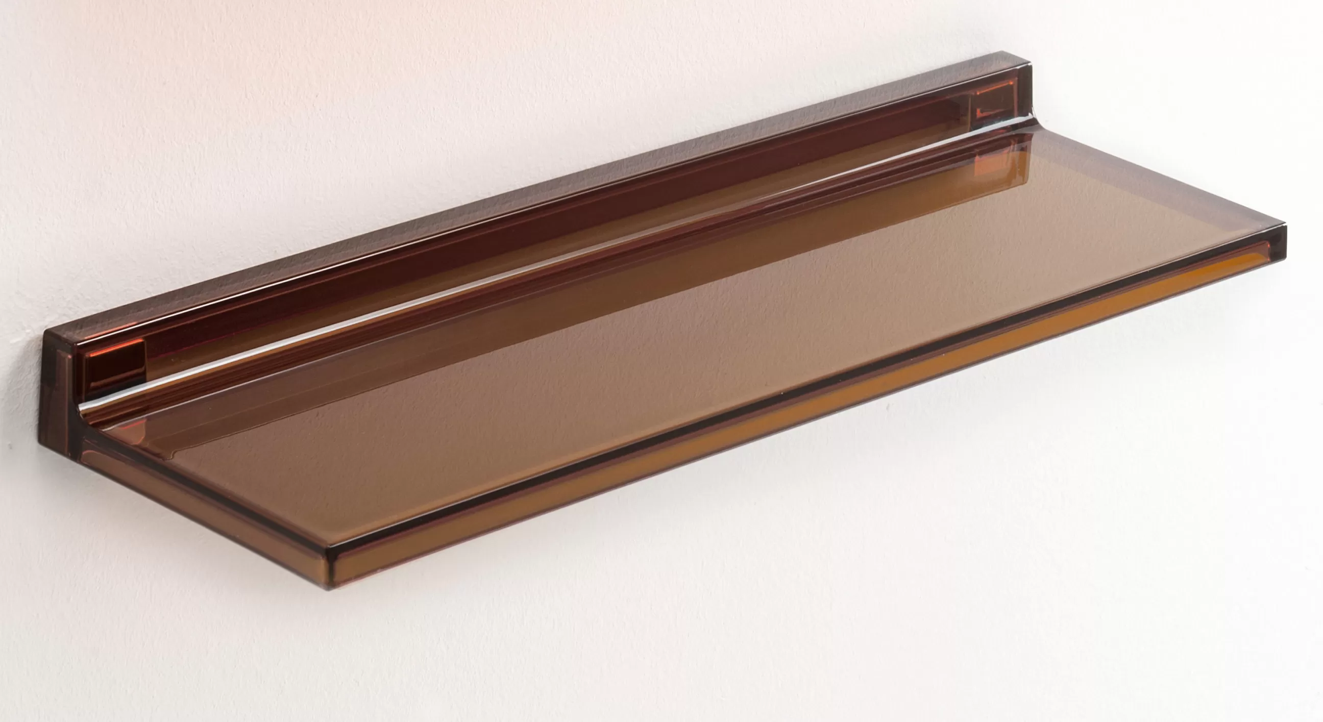Accessoires Salle De Bains>Kartell Etagere Shelfish Plastique Marron / L 45 Cm - Ambre