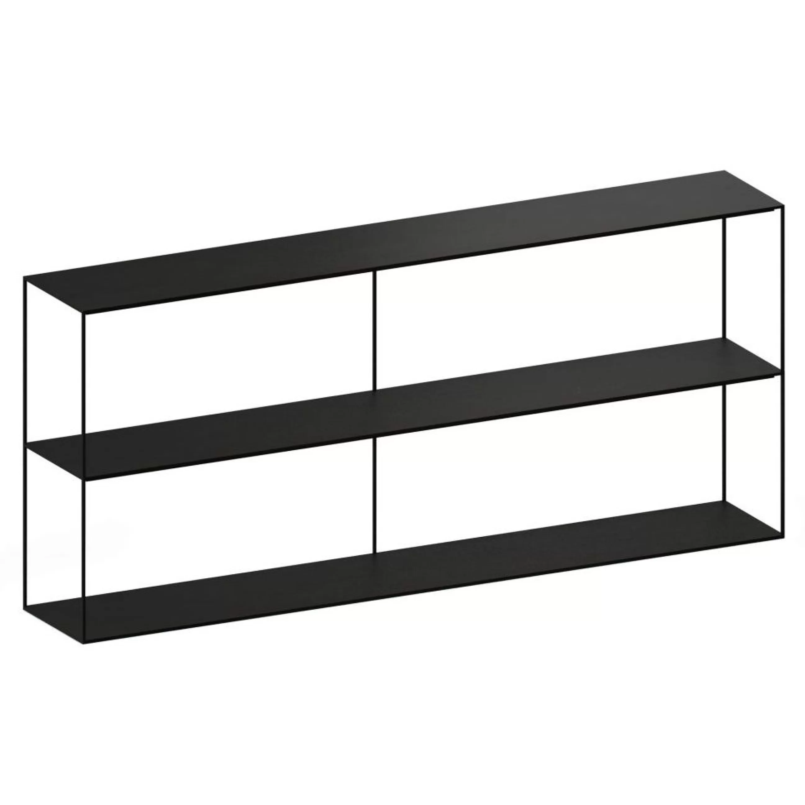 Consoles>Zeus Etagere Slim Irony Metal Noir / Console - L 180 X H 64 Cm - Noir Cuivre
