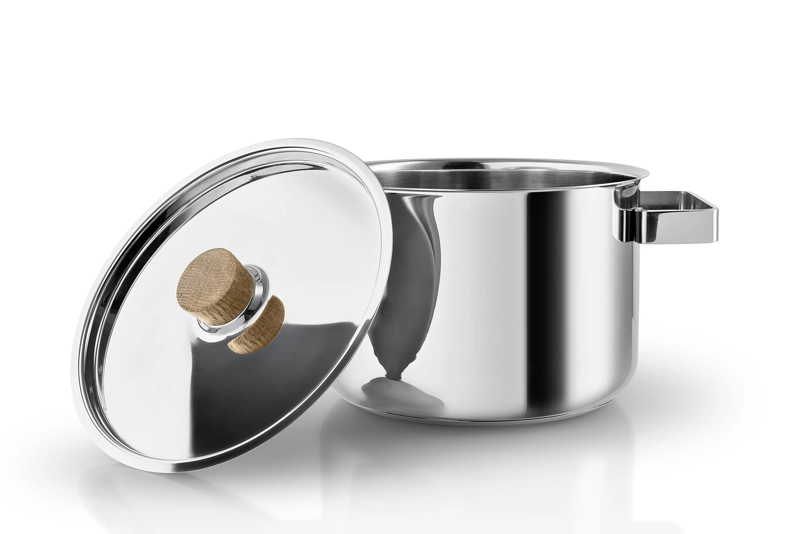 Plats Et Cuisson>Eva Solo Faitout Nordic Kitchen Bois Bois Naturel Metal / 3 L - Avec Couvercle - Chene - Inox