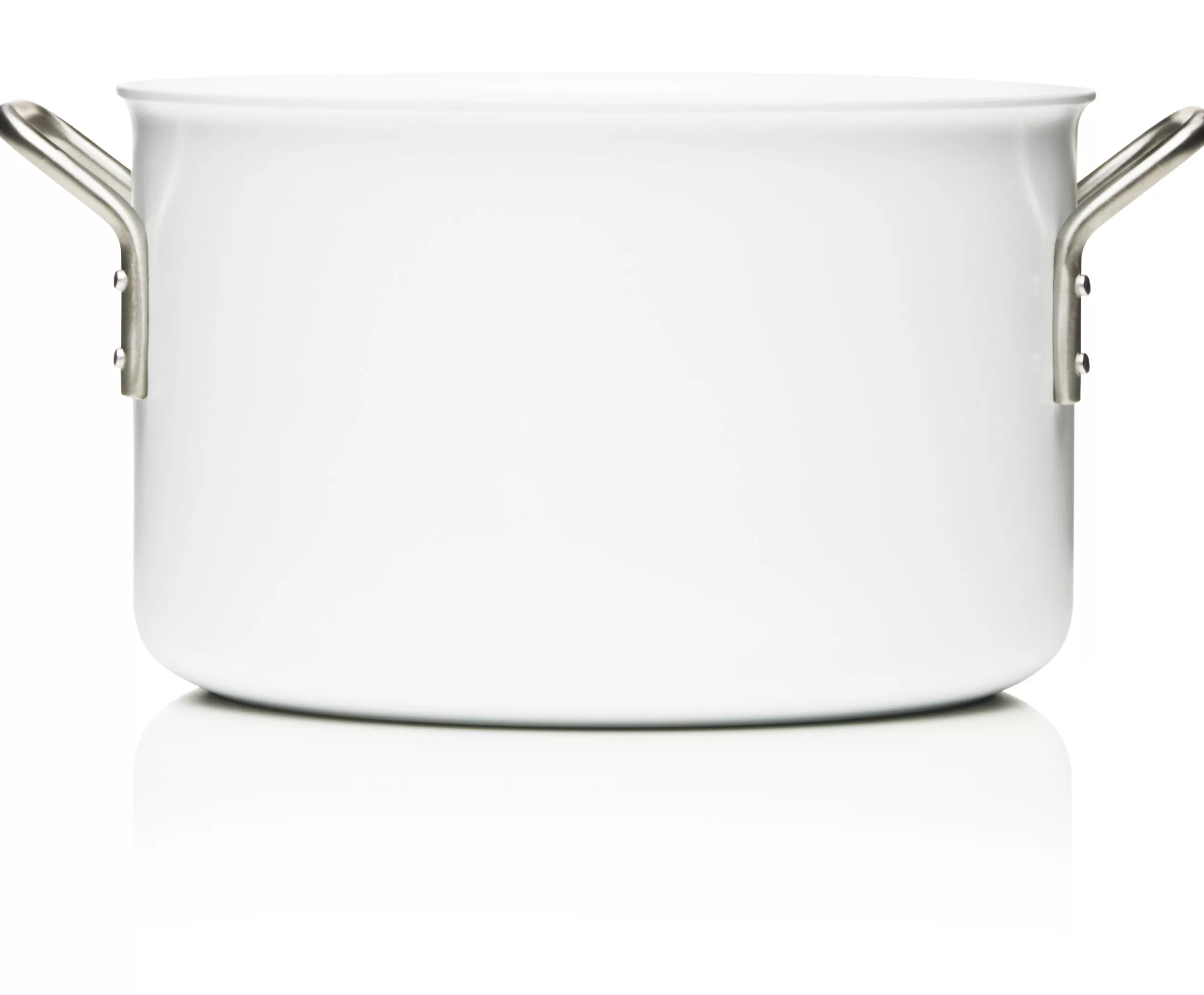 Plats Et Cuisson>Eva Trio Faitout White Line Metal/ 7L - Blanc