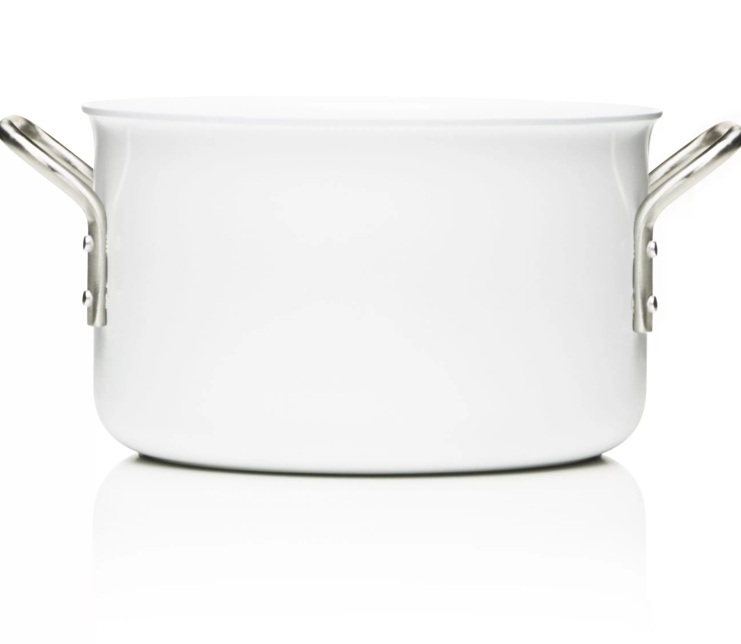 Plats Et Cuisson>Eva Trio Faitout White Line Metal / 3,8L - Blanc