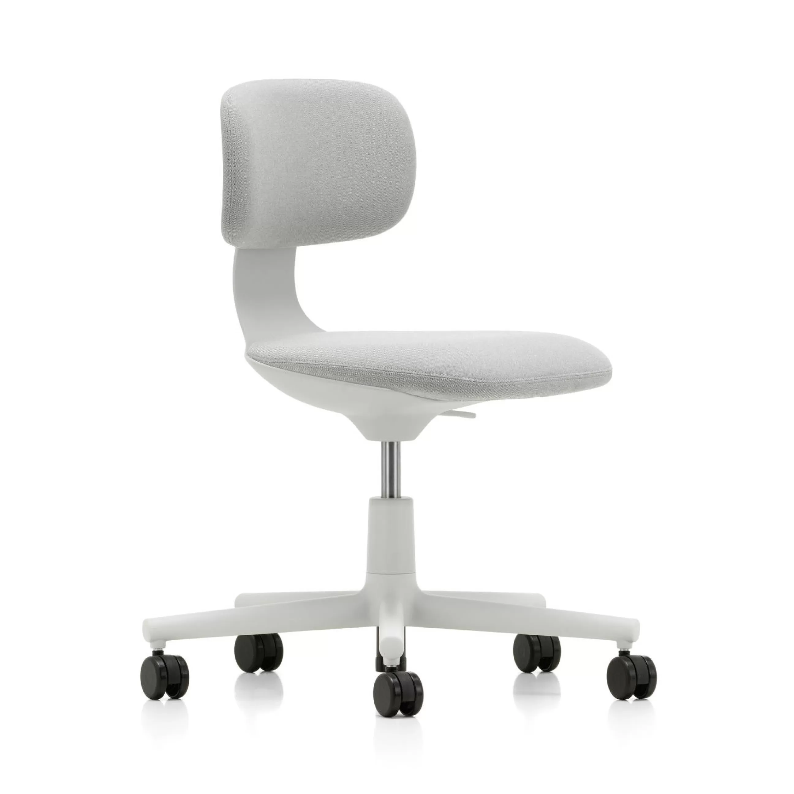 Fauteuils De Bureau>Vitra Fauteuil A Roulettes Rookie Tissu Gris / H 39 A 51 Cm - Gris Clair