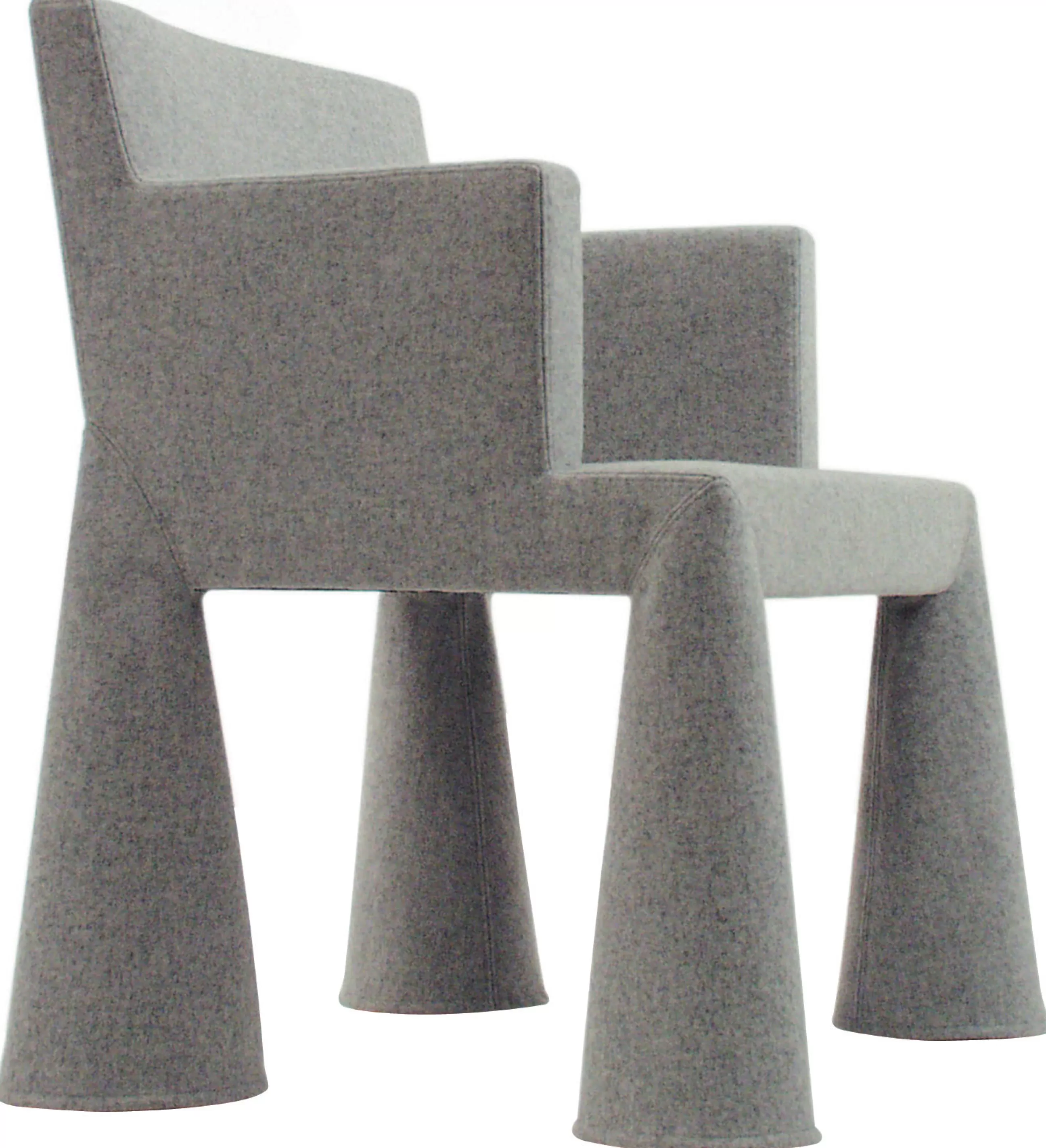 Fauteuils De Bureau>Moooi Fauteuil A Roulettes V.I.P. Chair Tissu Gris / Rembourre - Gris Clair