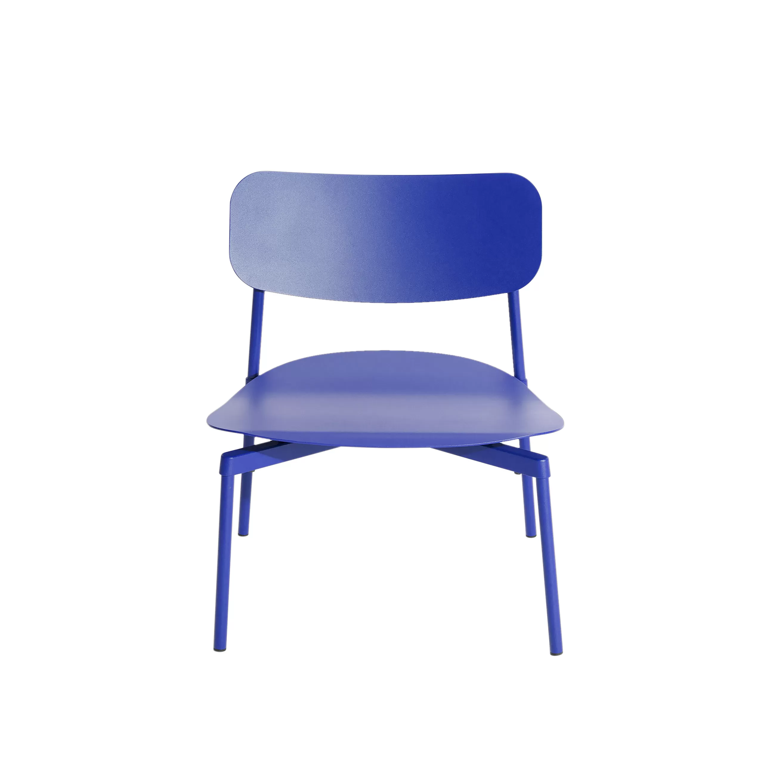 Terrasses Et Balcons>Petite Friture Fauteuil Bas Empilable Fromme Metal/ Aluminium - Bleu