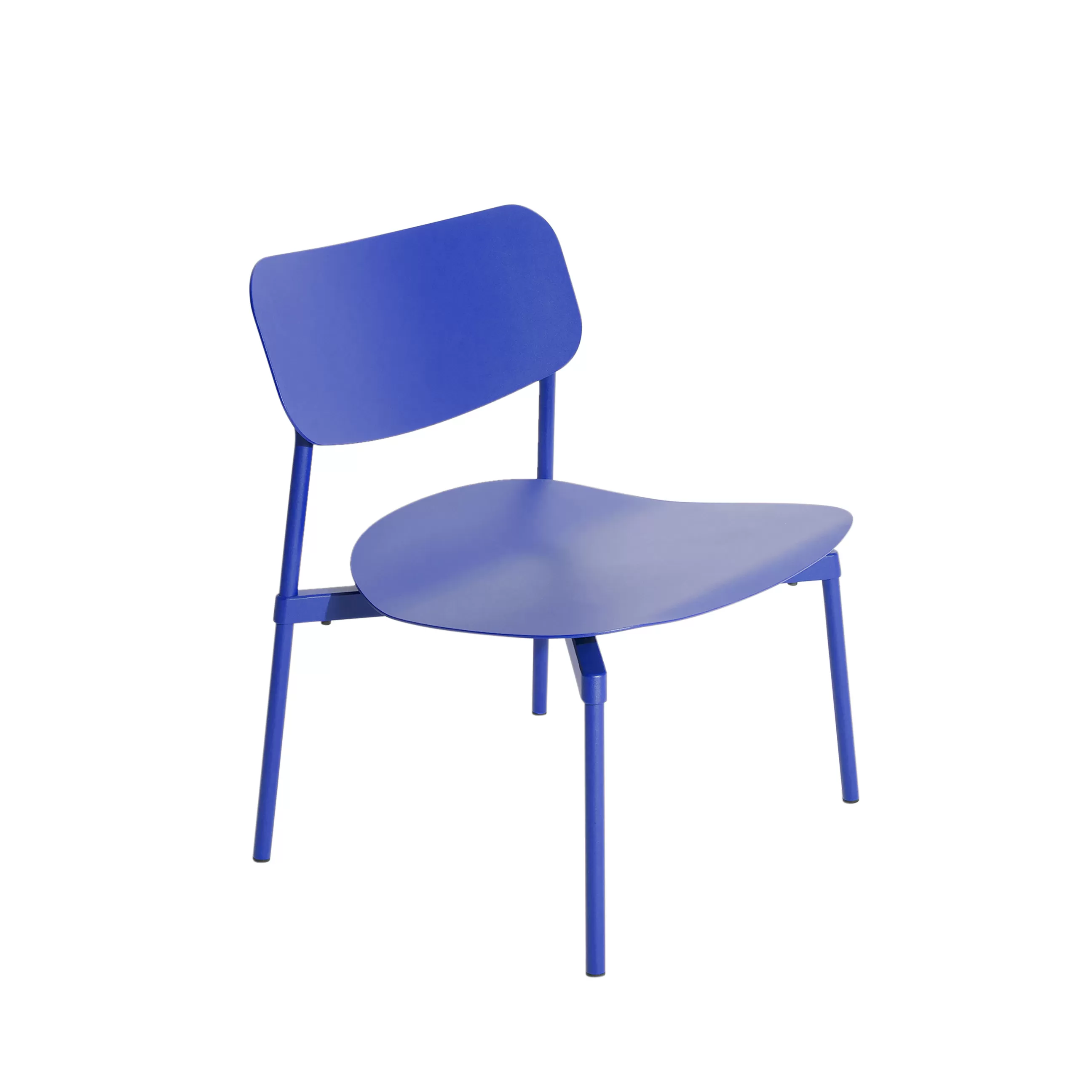 Terrasses Et Balcons>Petite Friture Fauteuil Bas Empilable Fromme Metal/ Aluminium - Bleu