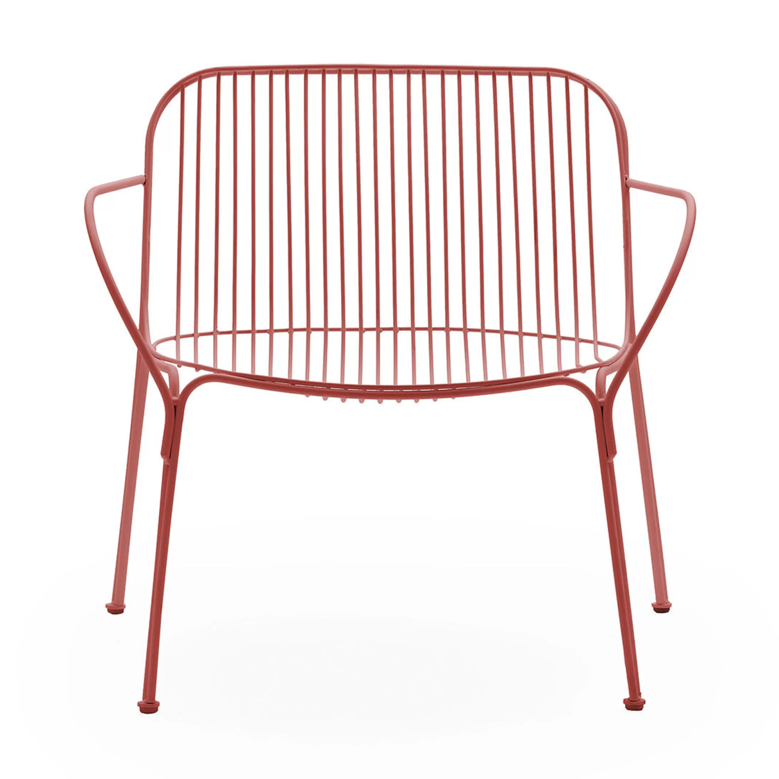 Fauteuils De Jardin>Kartell Fauteuil Bas Hiray Metal Rouge - Rouge Rouille