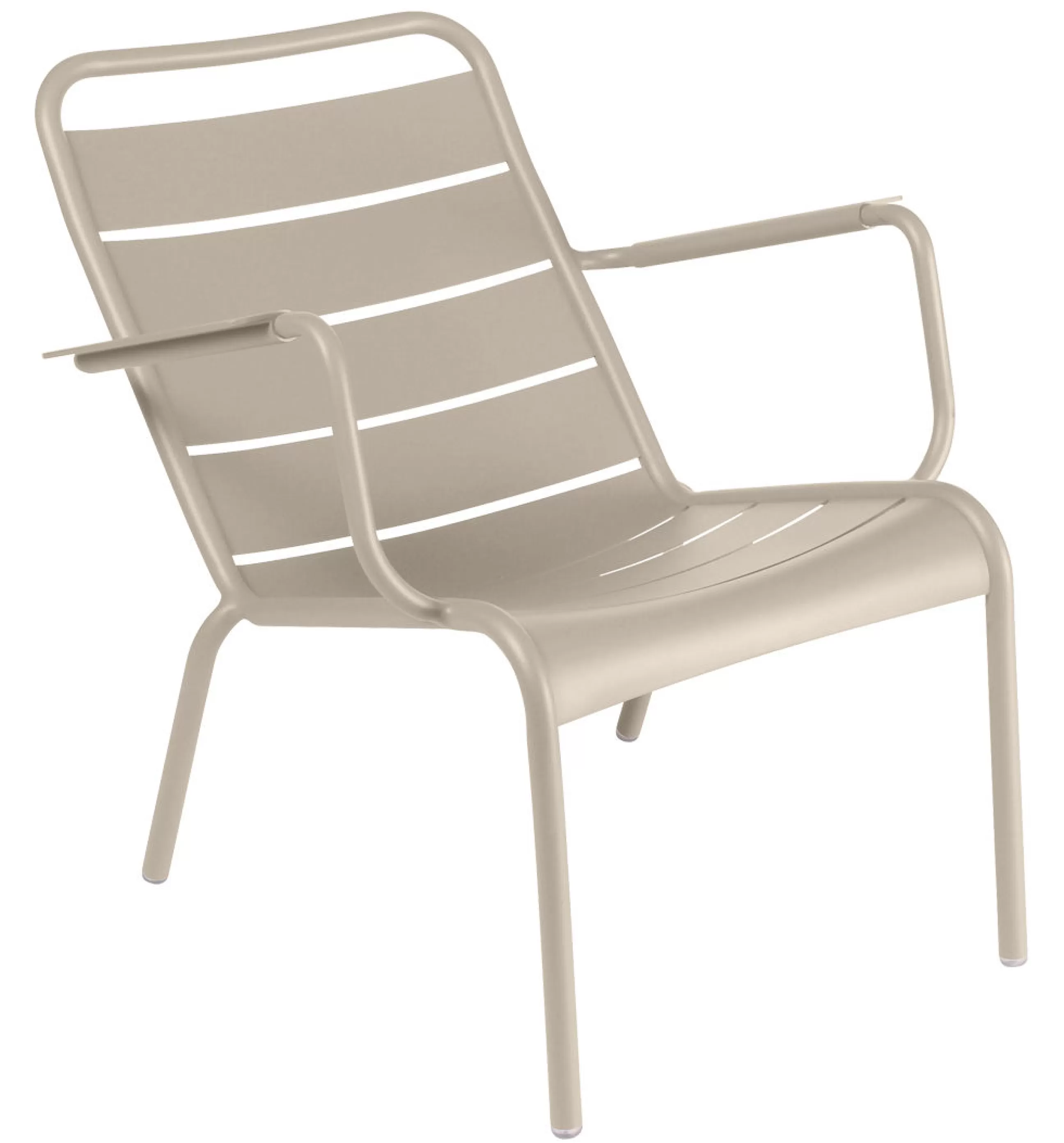 Fauteuils De Jardin>Fermob Fauteuil Bas Luxembourg Metal Marron Beige / Aluminium - Muscade