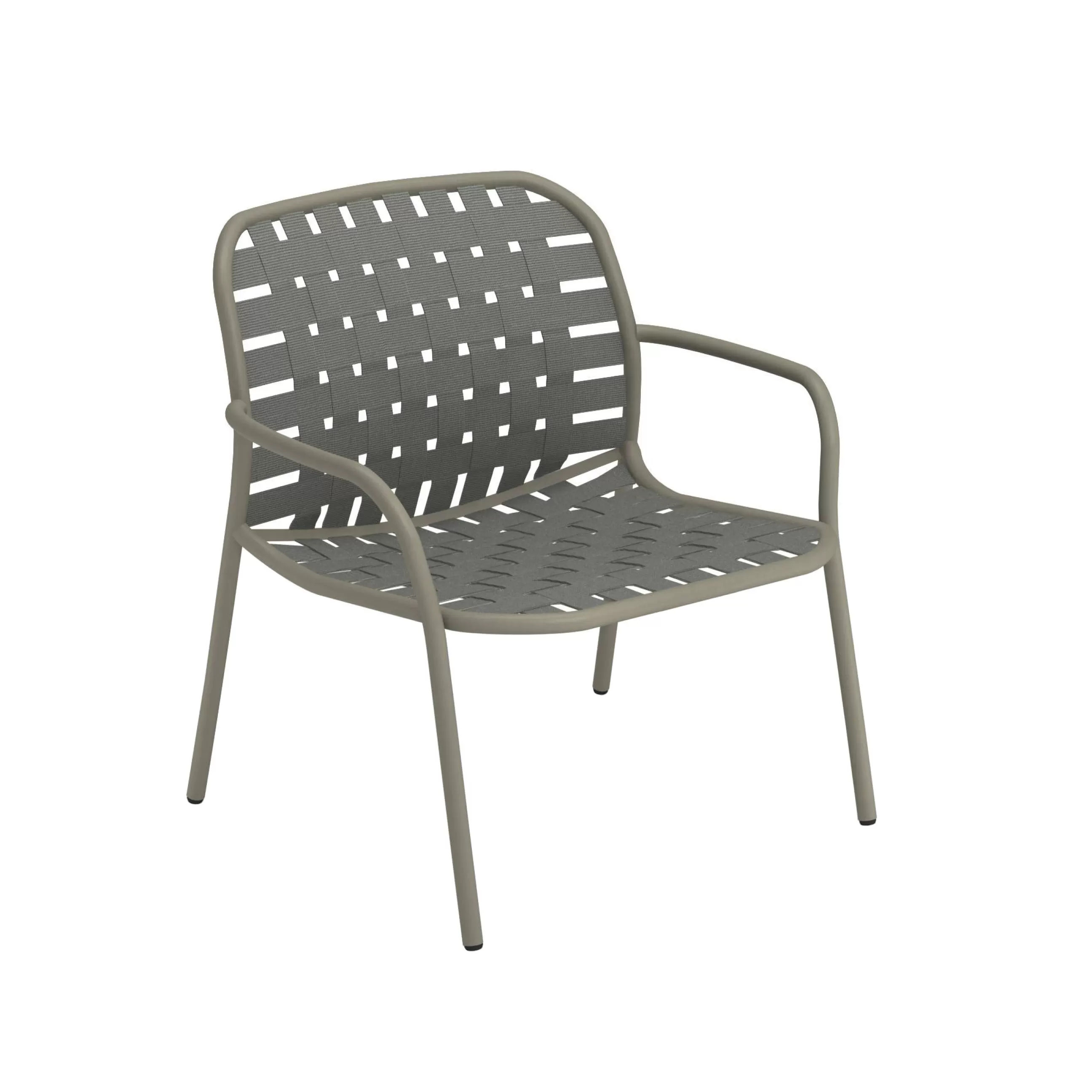 Fauteuils De Jardin>Emu Fauteuil Bas Yard Tissu / Sangles Elastiques - Gris