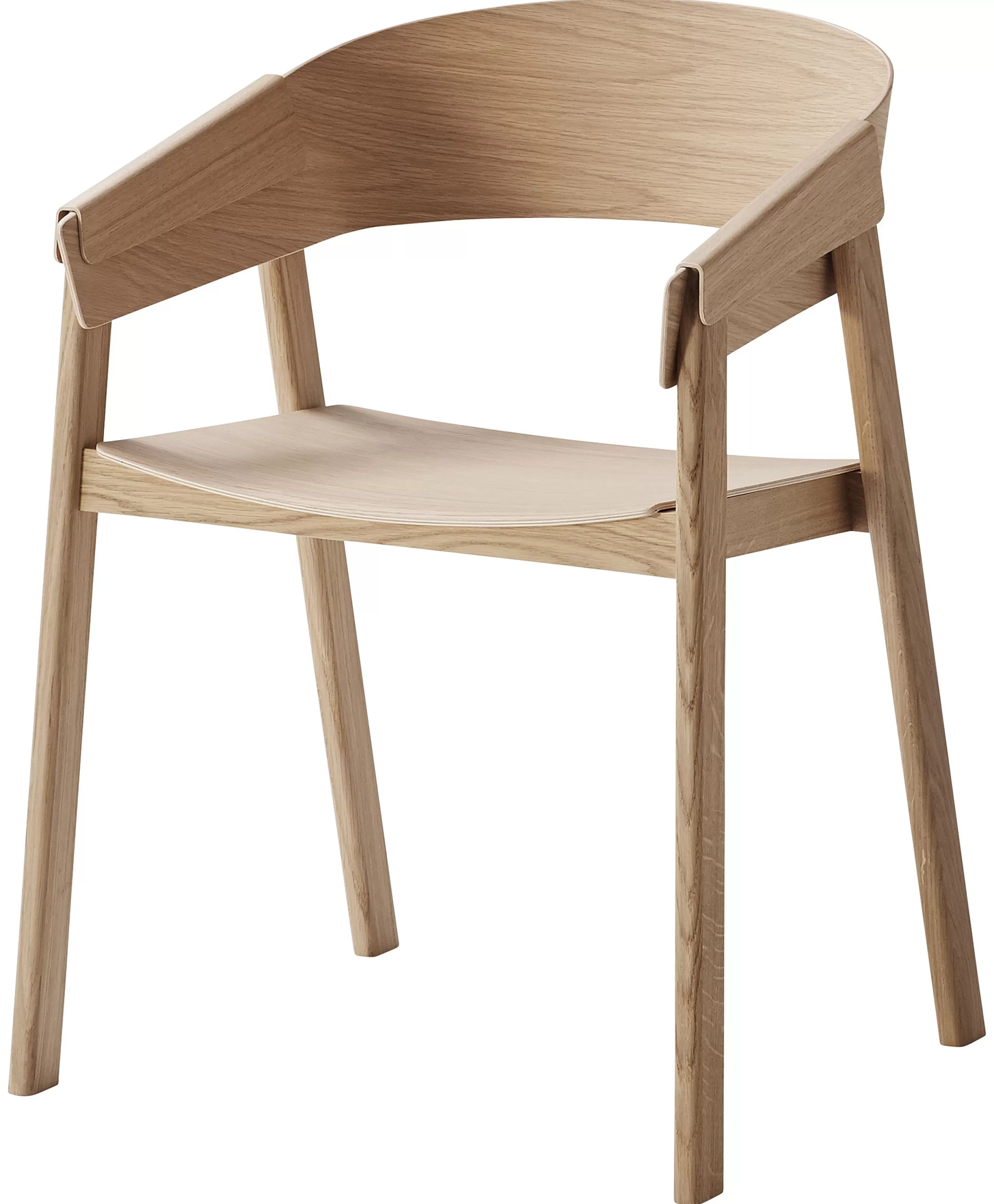 Fauteuils De Bureau>Muuto Fauteuil Cover Bois Naturel - Chene