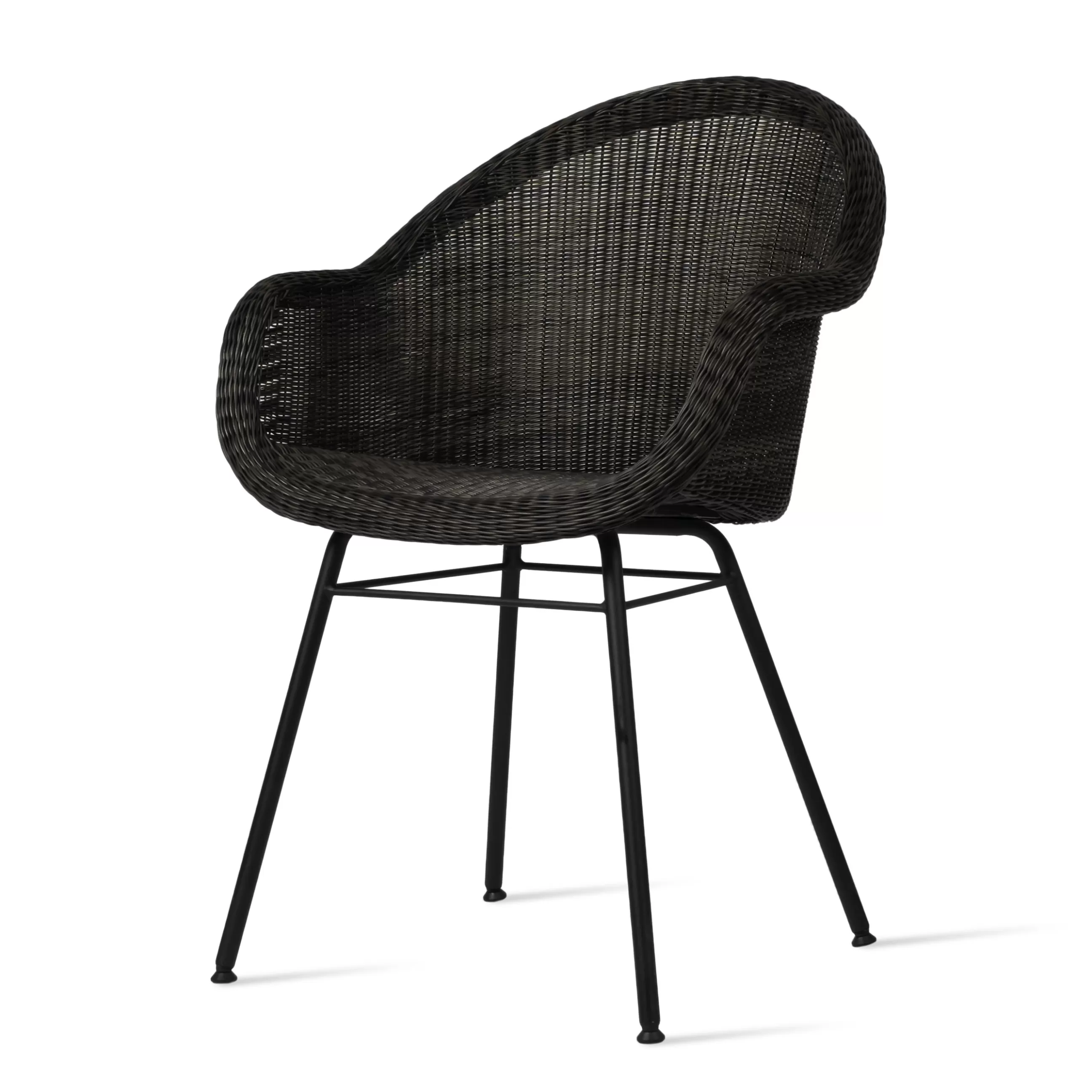 Chaises De Jardin>Vincent Sheppard Fauteuil Edgard Plastique Fibre Vegetale/ Osier Polyethylene Tresse Main - Noir