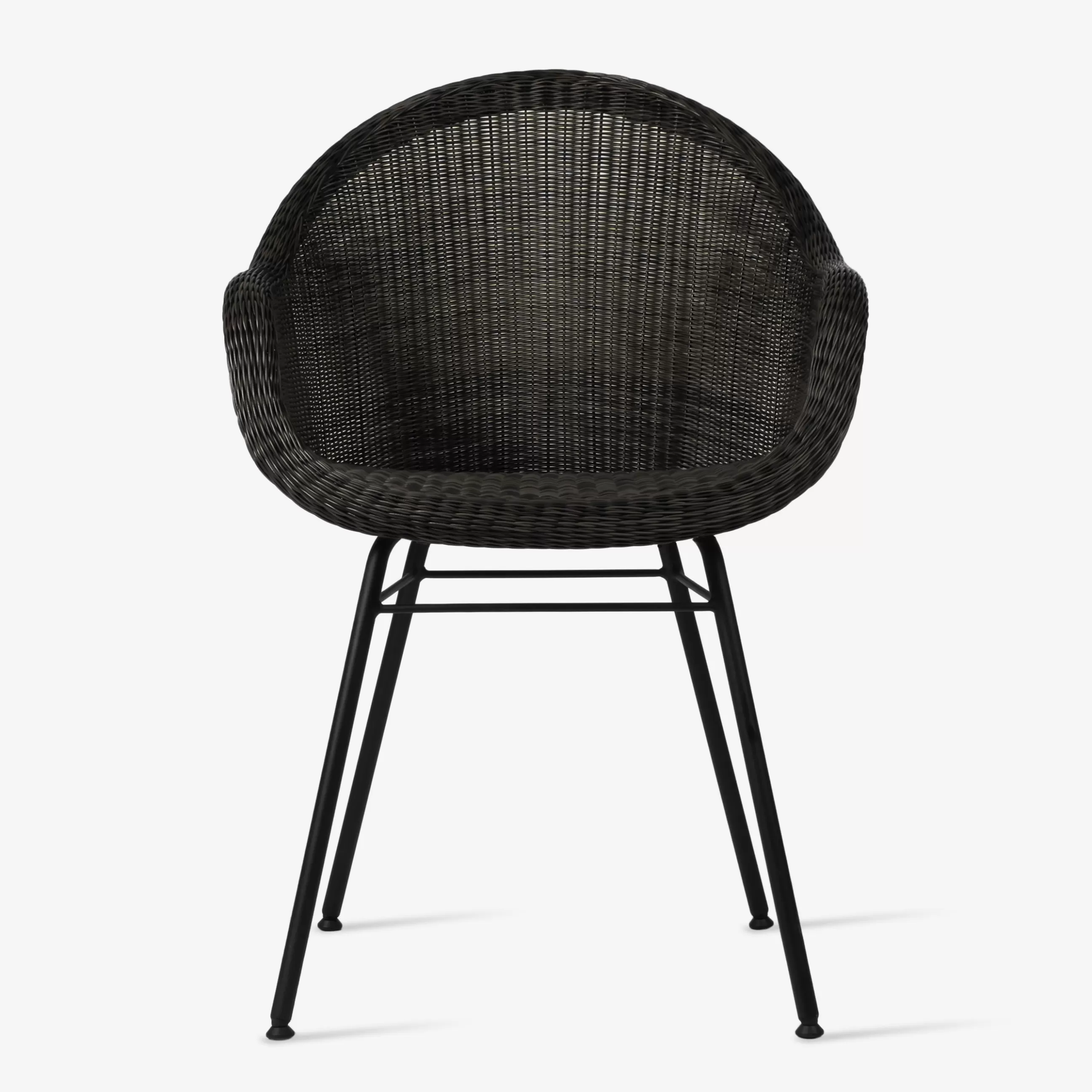 Chaises De Jardin>Vincent Sheppard Fauteuil Edgard Plastique Fibre Vegetale/ Osier Polyethylene Tresse Main - Noir