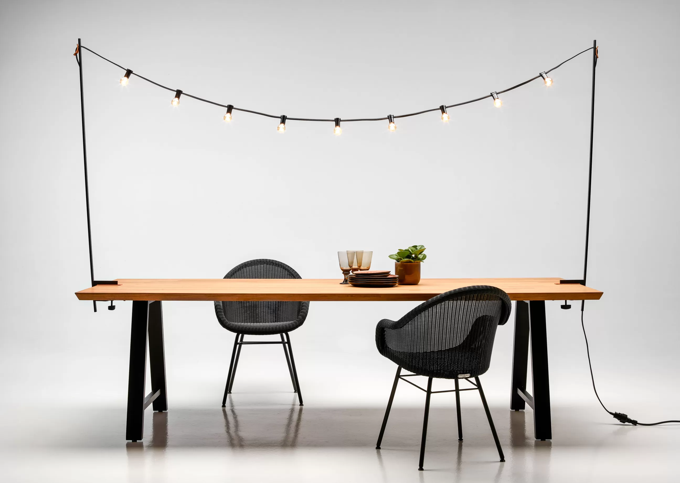 Chaises De Jardin>Vincent Sheppard Fauteuil Edgard Plastique Fibre Vegetale/ Osier Polyethylene Tresse Main - Noir