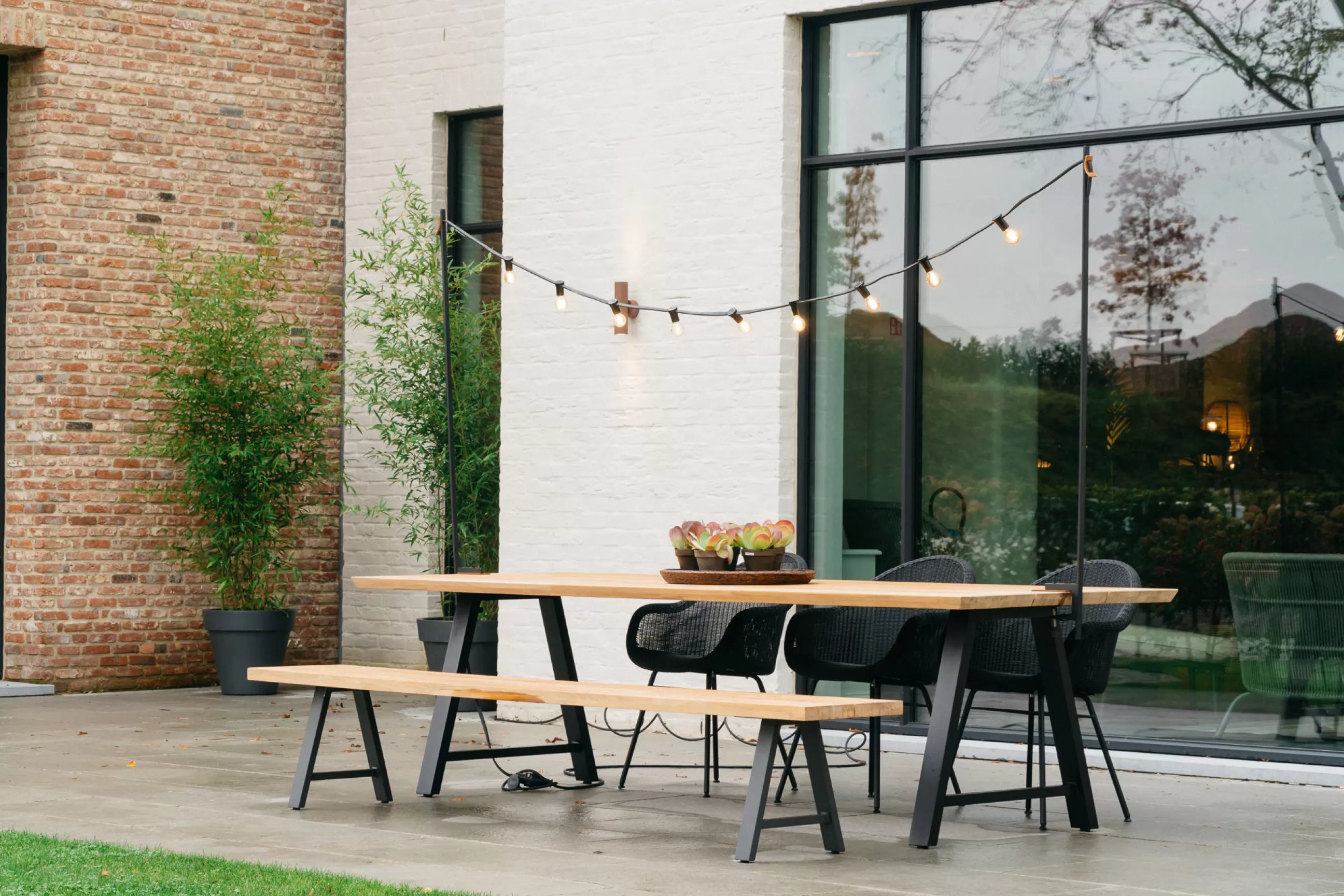Chaises De Jardin>Vincent Sheppard Fauteuil Edgard Plastique Fibre Vegetale/ Osier Polyethylene Tresse Main - Noir