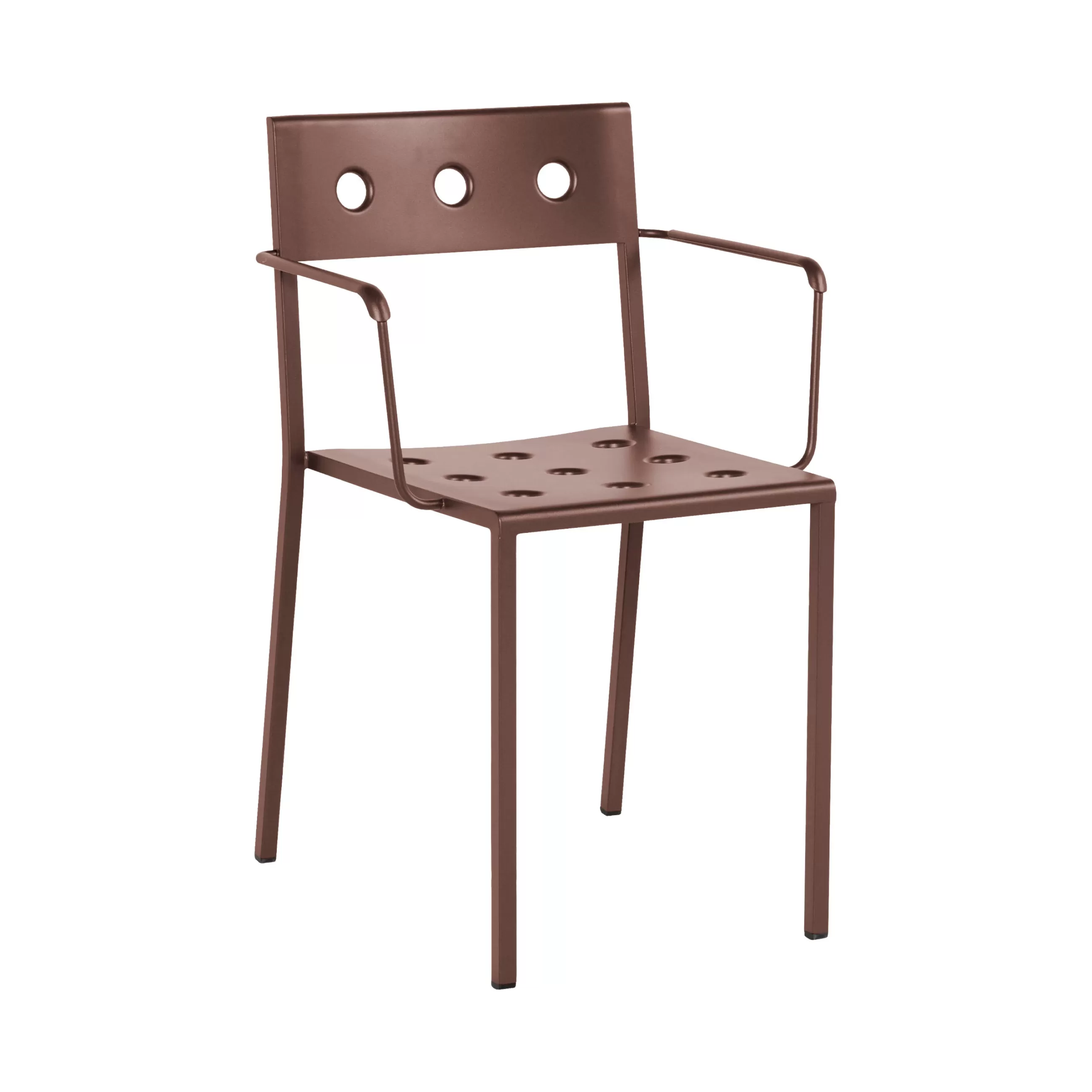 Chaises De Jardin>Hay Fauteuil Empilable Balcony Metal Rouge - Rouge Oxyde