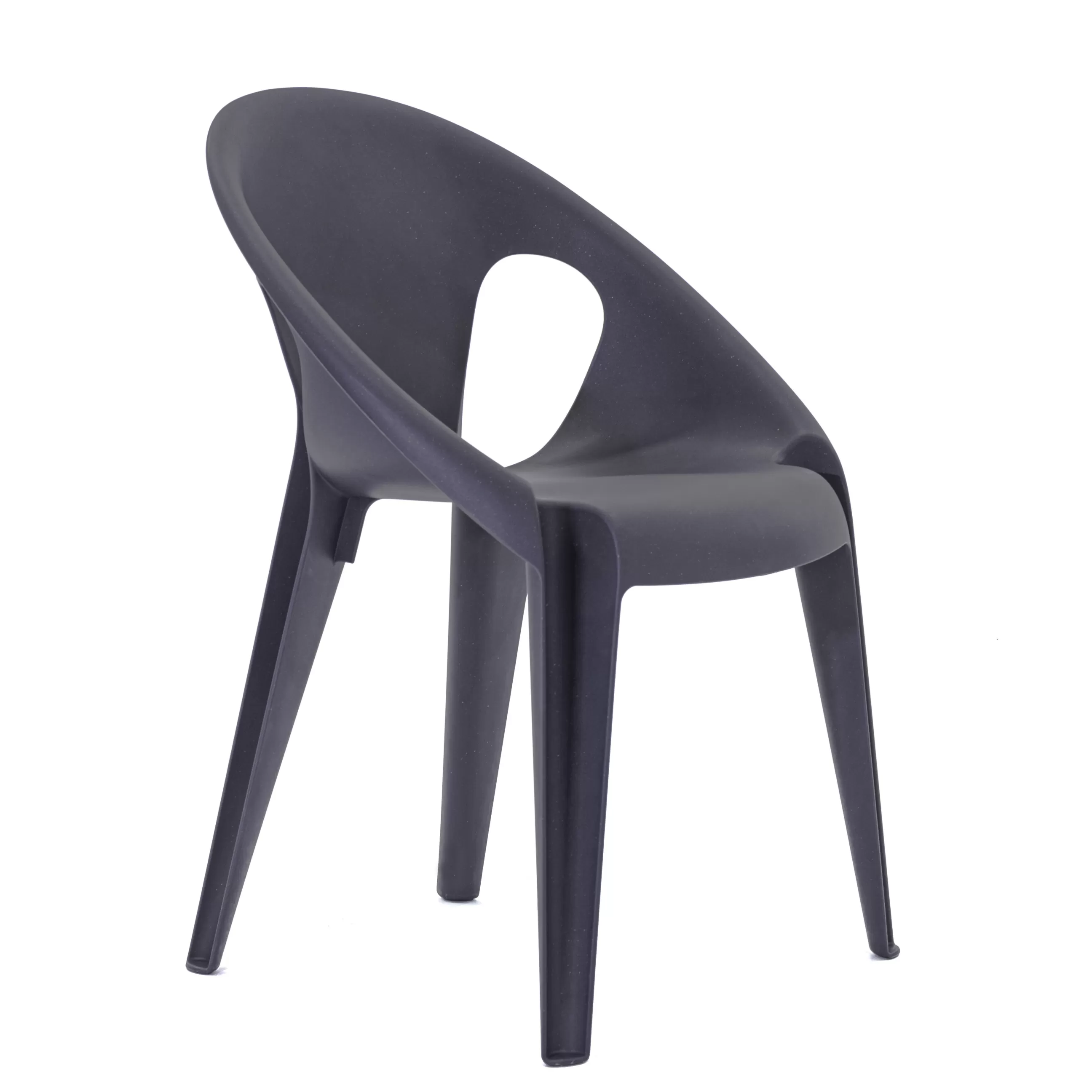 Chaises De Jardin>Magis Fauteuil Empilable Bell Plastique Bleu / By Konstantin Grcic / Polypropylene Recycle - Eco-Concu - Bleu Midnight