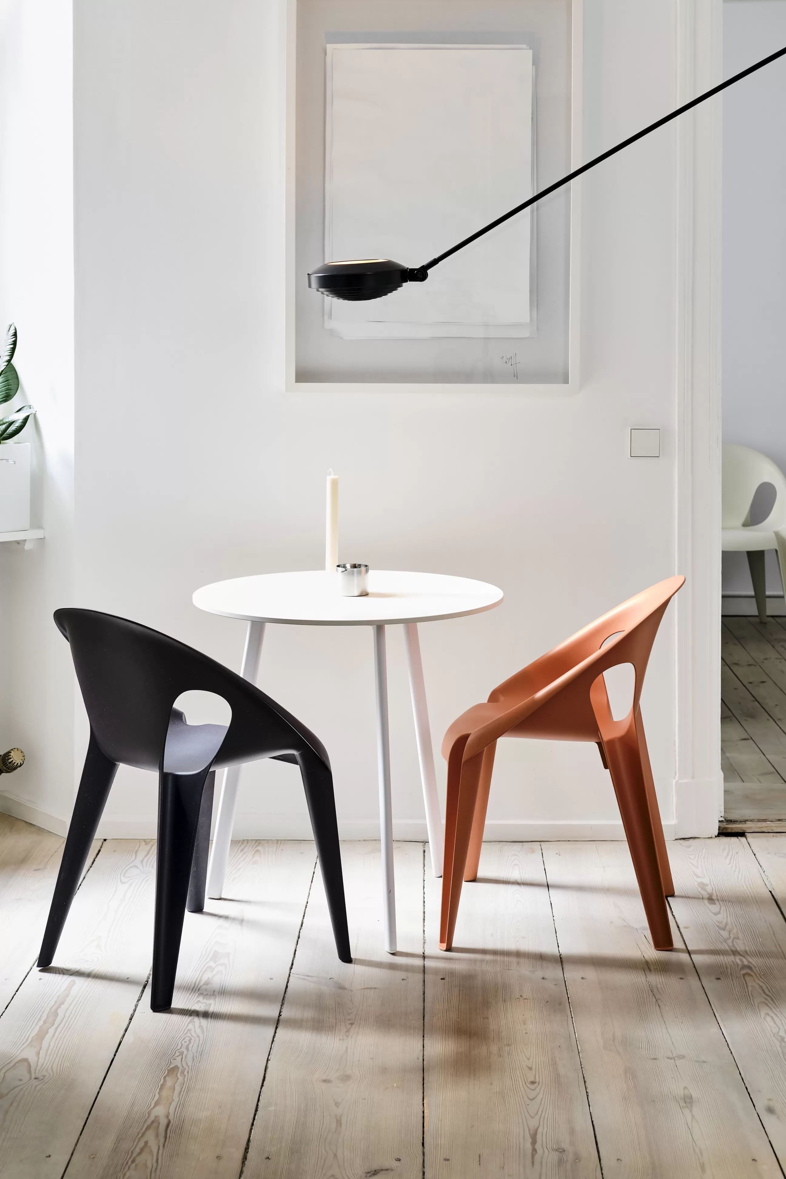 Chaises De Jardin>Magis Fauteuil Empilable Bell Plastique Bleu / By Konstantin Grcic / Polypropylene Recycle - Eco-Concu - Bleu Midnight